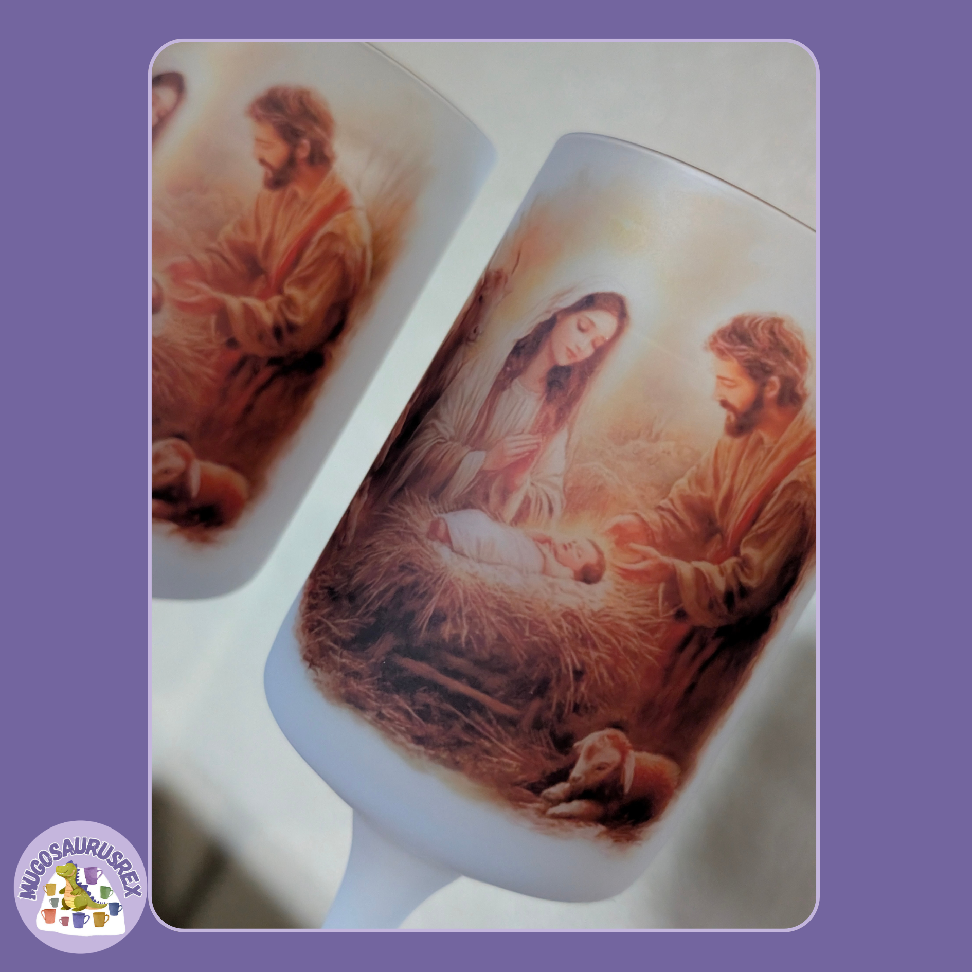 2 x Goblet Wine Glasses - Bespoke Designs