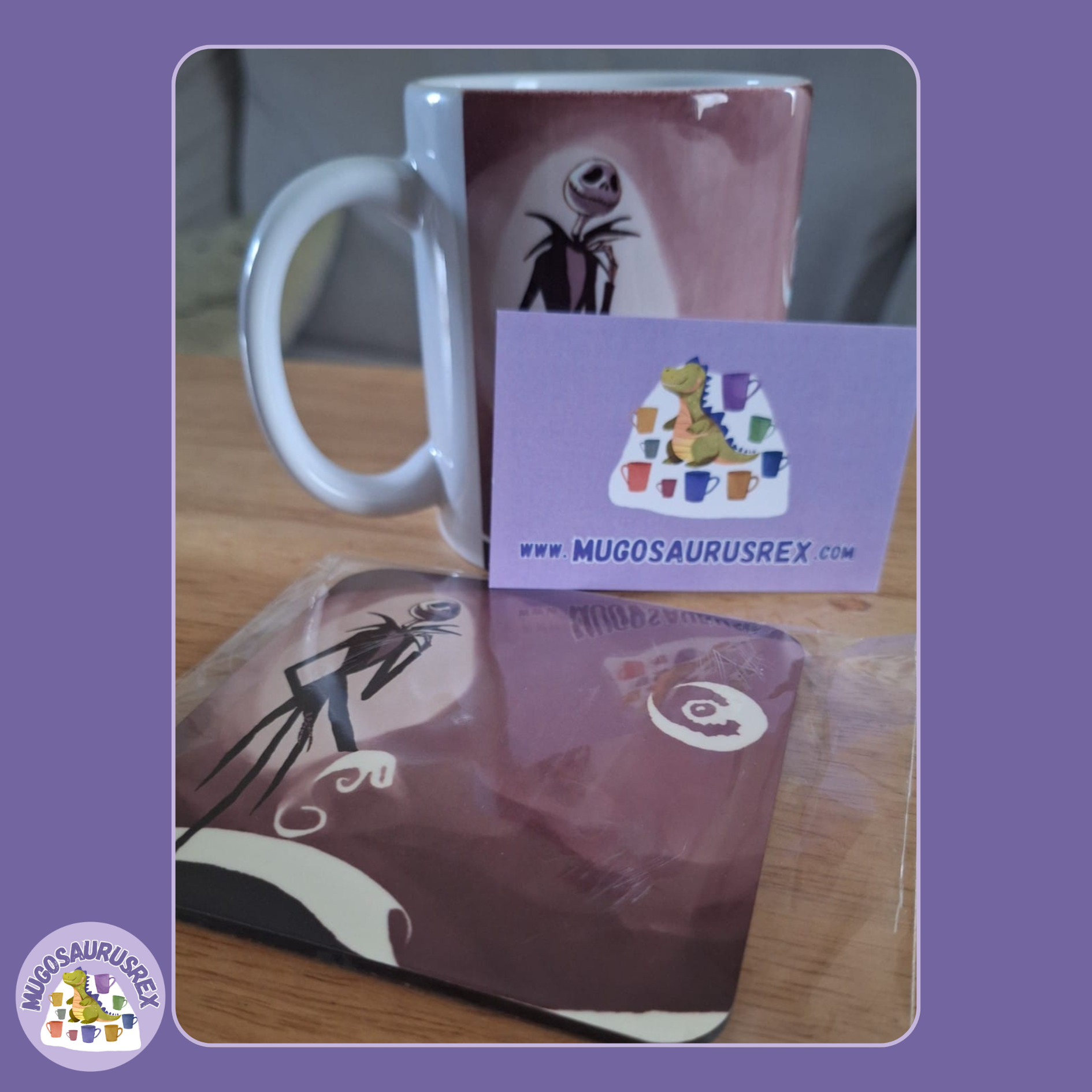 11oz Ceramic Mug and Coaster - Nightmare Before Xmas