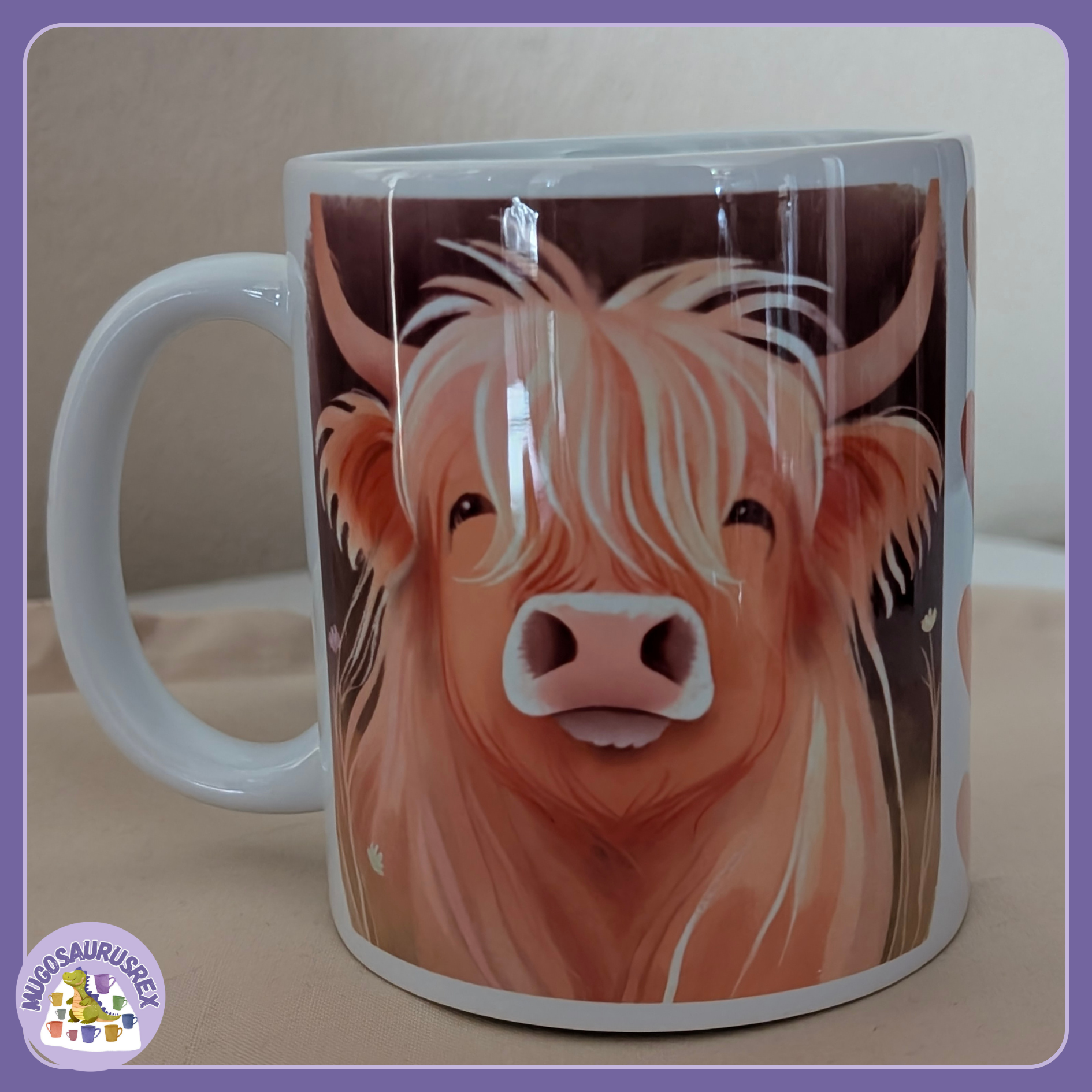 11oz Ceramic Mug - Highland Cow #3