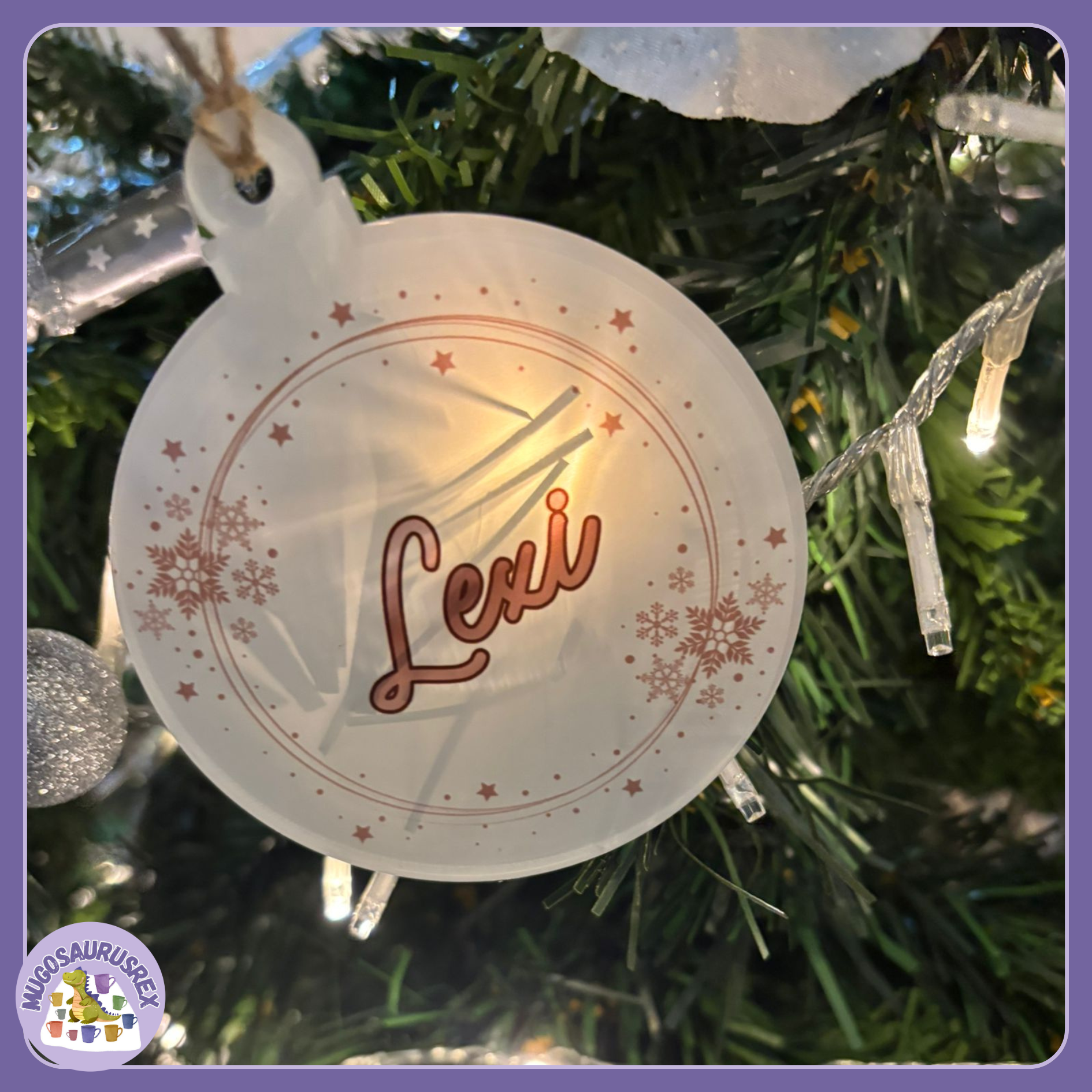 Acrylic Bauble - Bespoke Design