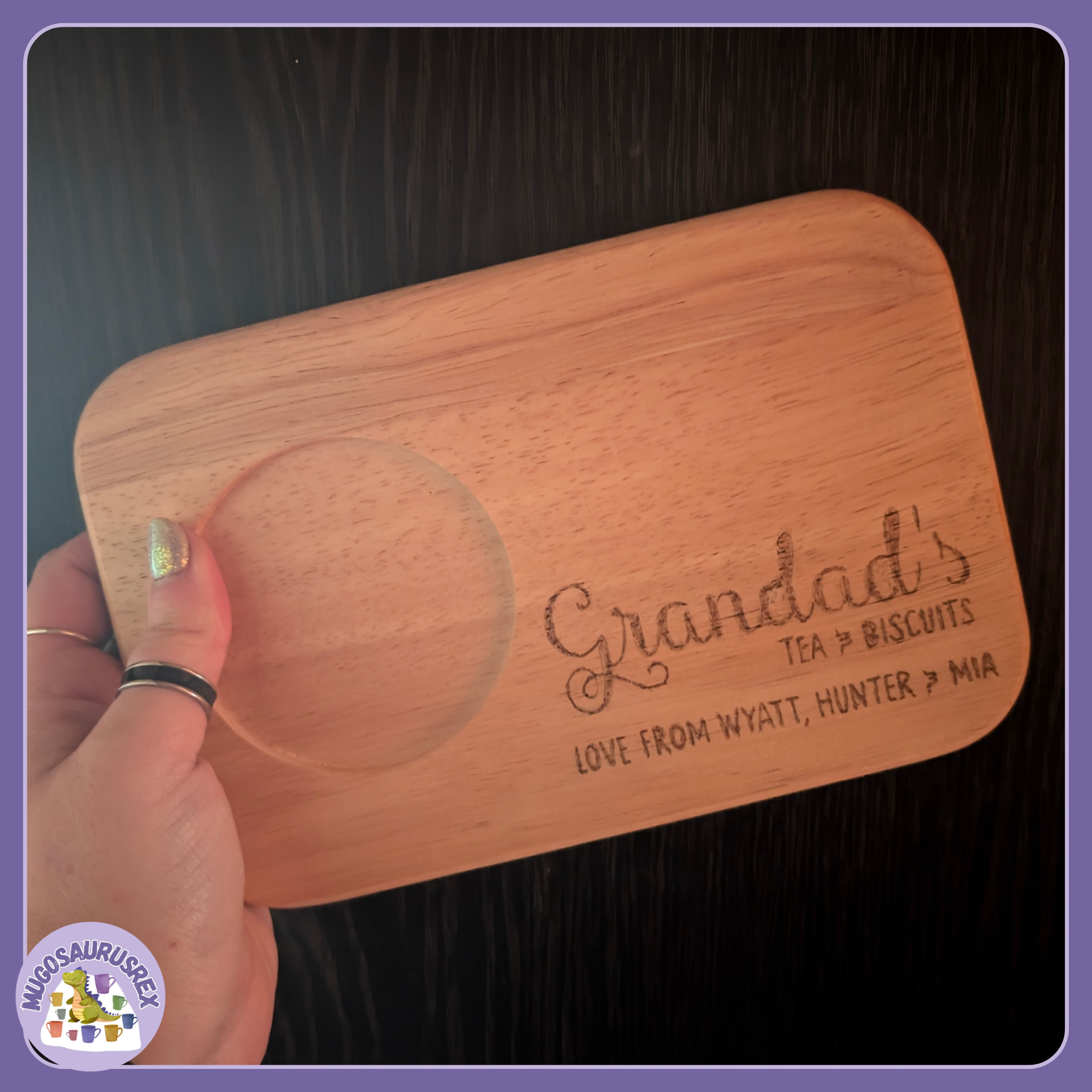 Biscuit Board - Bespoke Design (Engraved By Starlight By Ali)