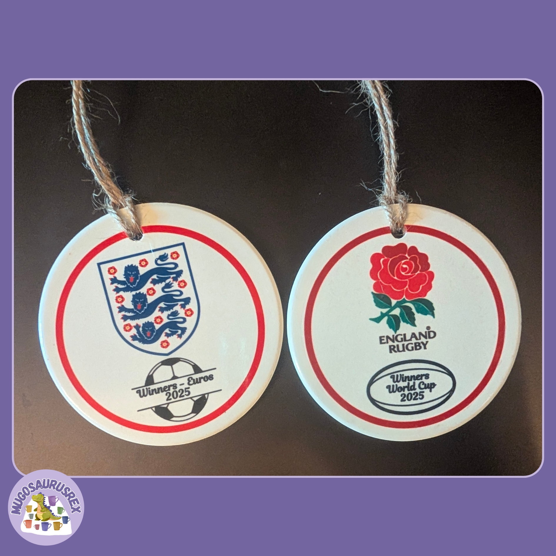 2 x Ceramic Ornaments - Bespoke Designs