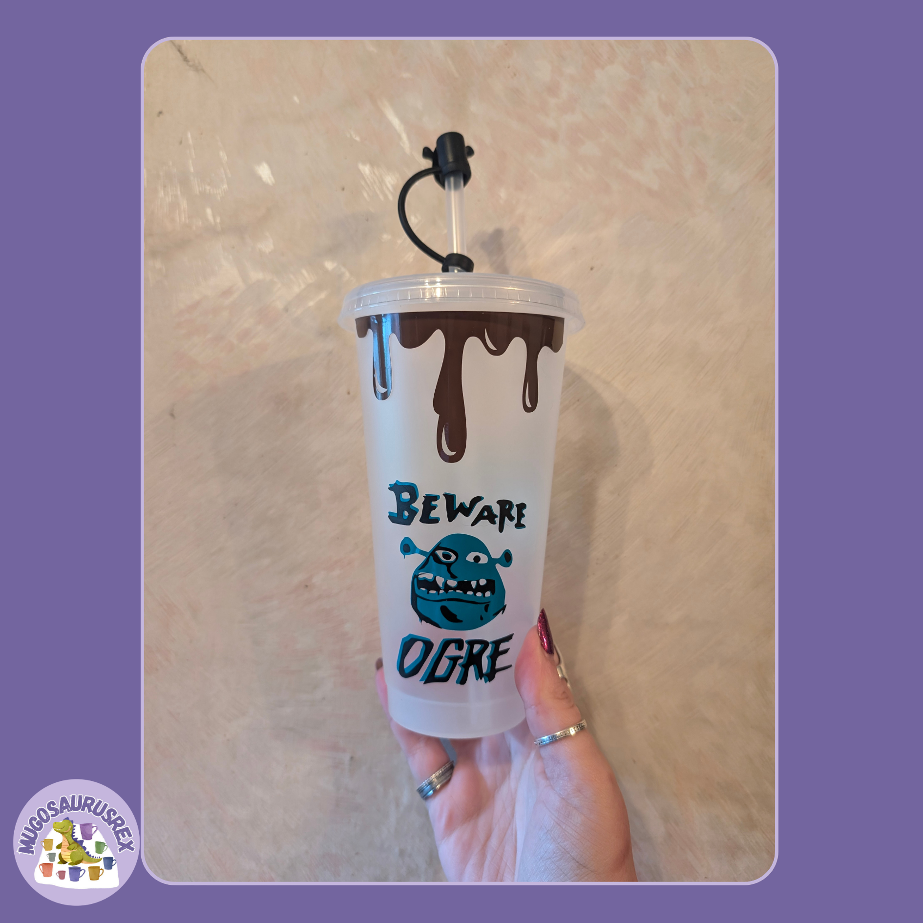 Cold Cup and Straw Topper - Bespoke Design