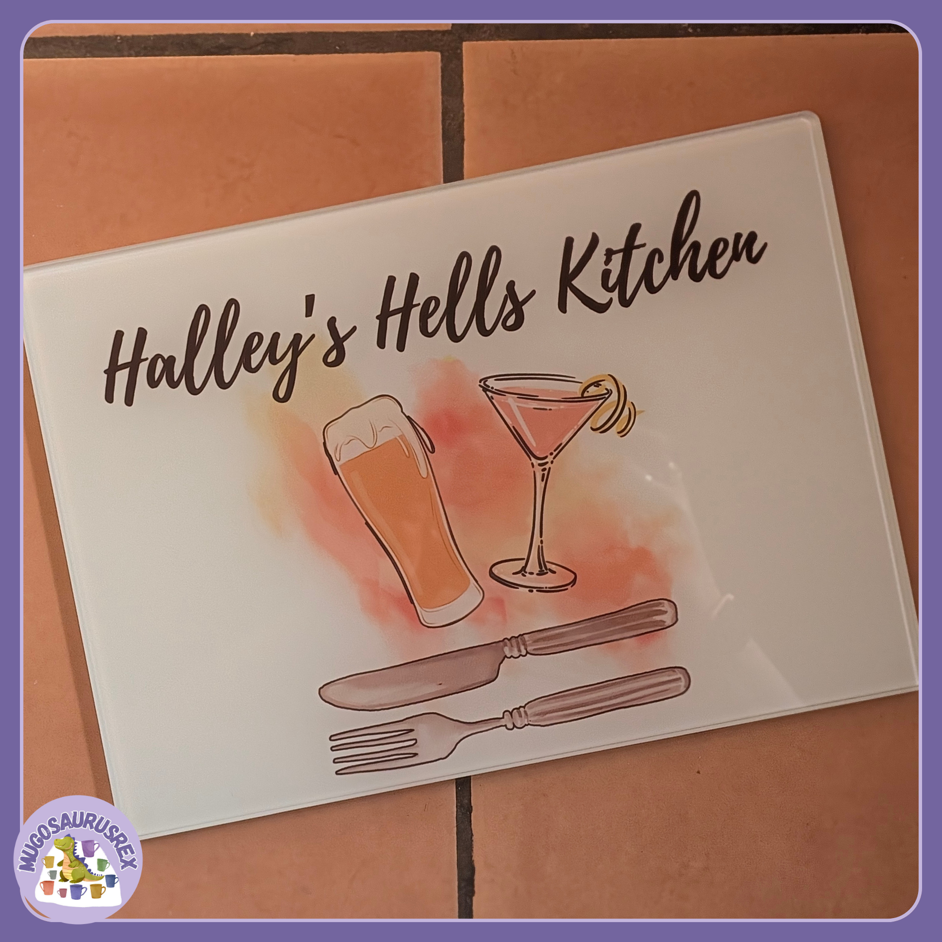 Glass Chopping Board - Bespoke Design