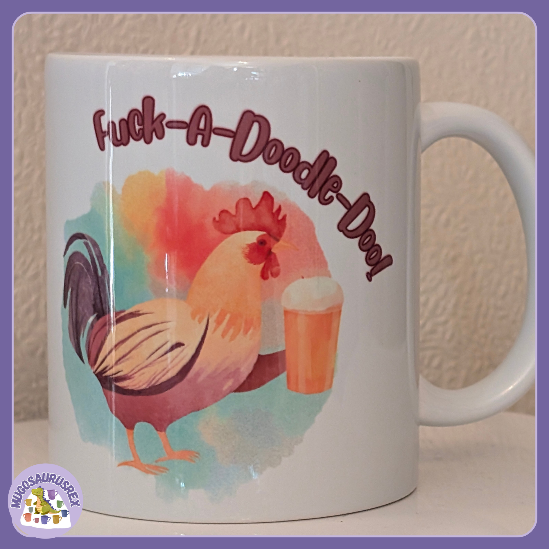 11oz Ceramic Mug - Cuppa-Doodle-Doo (Tweaked To Be Bespoke)