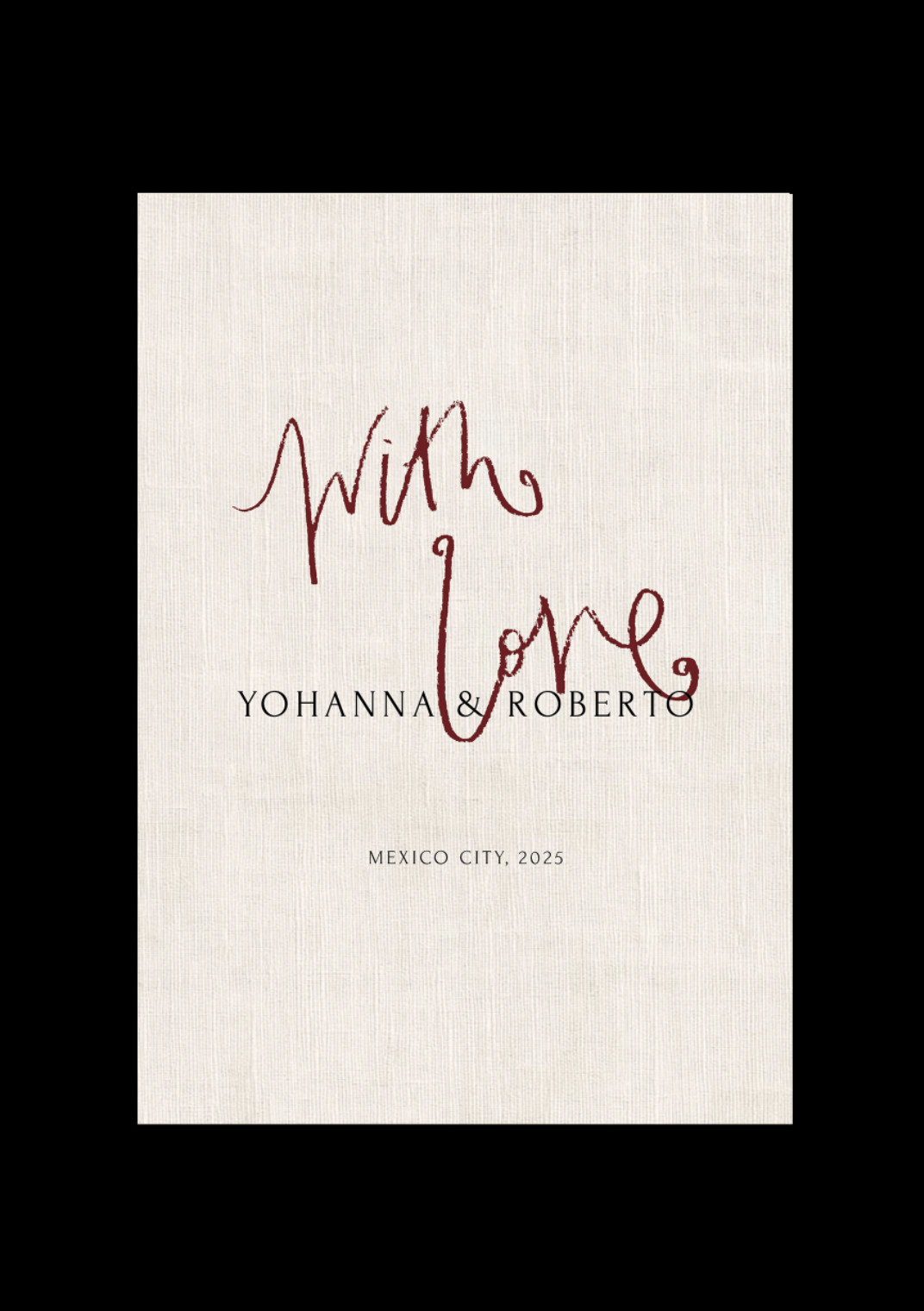 With Love Save the Date