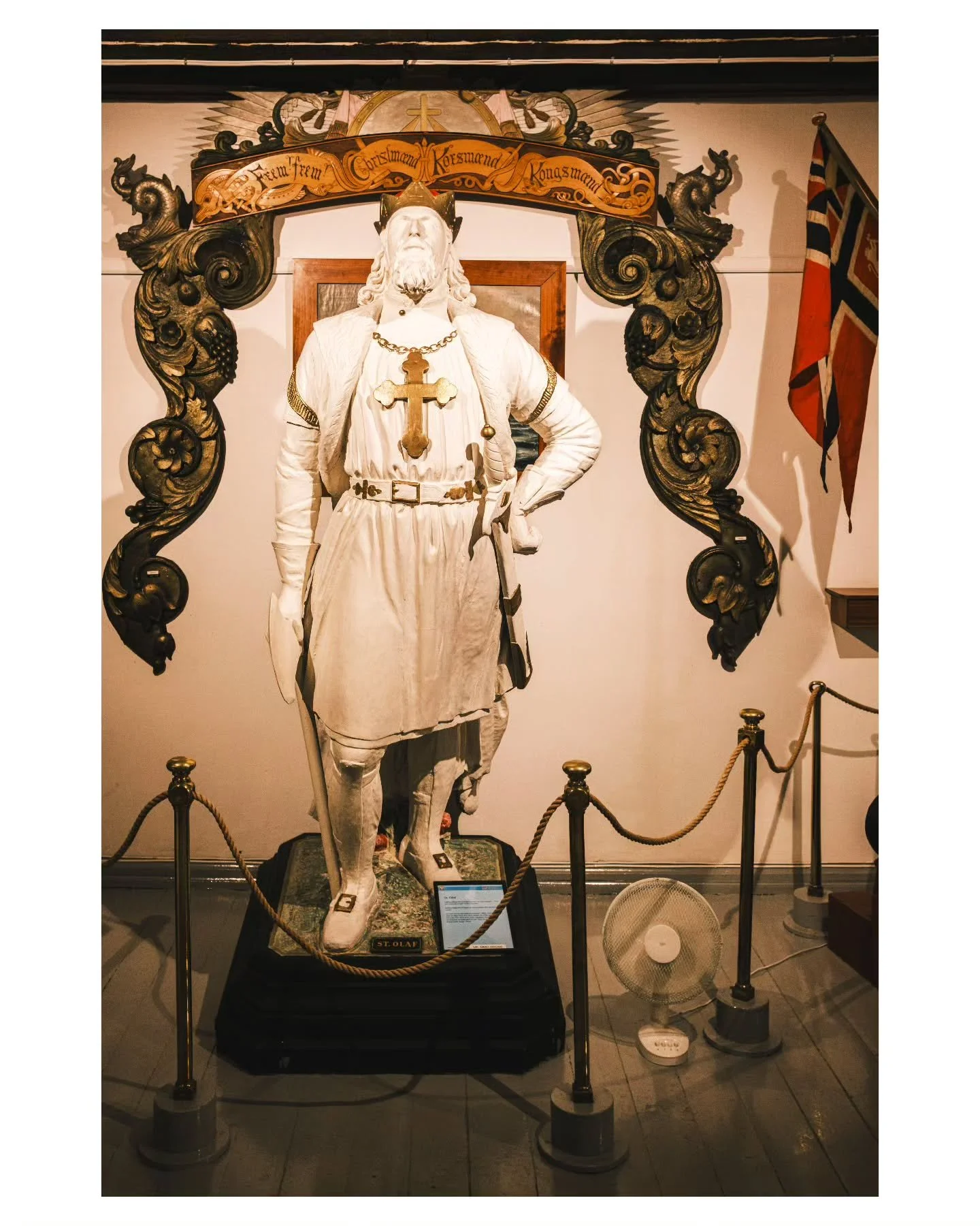 A photo I took of St. Olaf (Olaf the Holy / Olaf Haraldsson), Norway's Eternal King and saint, who died at the Battle of Stiklestad in Norway year 1030

He was a Christian Viking King. After converting to Christianity in Normandy he returned to Norwa