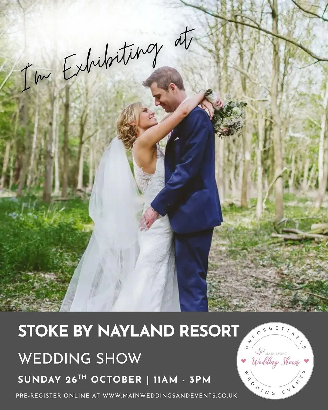 We will be at the beautiful @sbn_wedding_venue on Sunday 26th October for their Wedding Show with @maineventweddingshows ✨🥂

We can&rsquo;t wait to meet many new couples and discuss your special day! 🤍

#weddings #show #stokebynayland #couples #ido