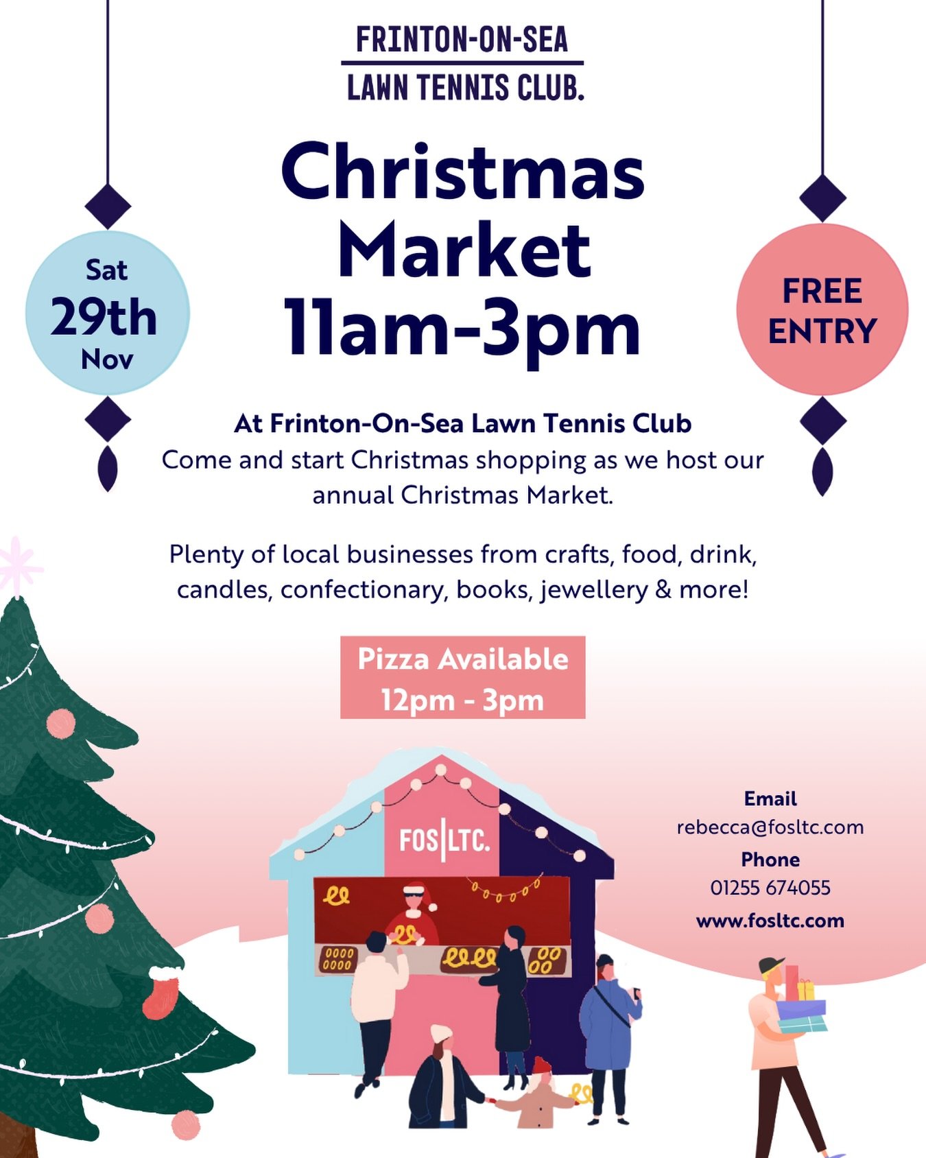 We&rsquo;re super excited to be at @fosltc this SATURDAY for their Christmas market 🎄🎅🏼

Why not pop down, there&rsquo;s also pizza from @pizza.amante 😋