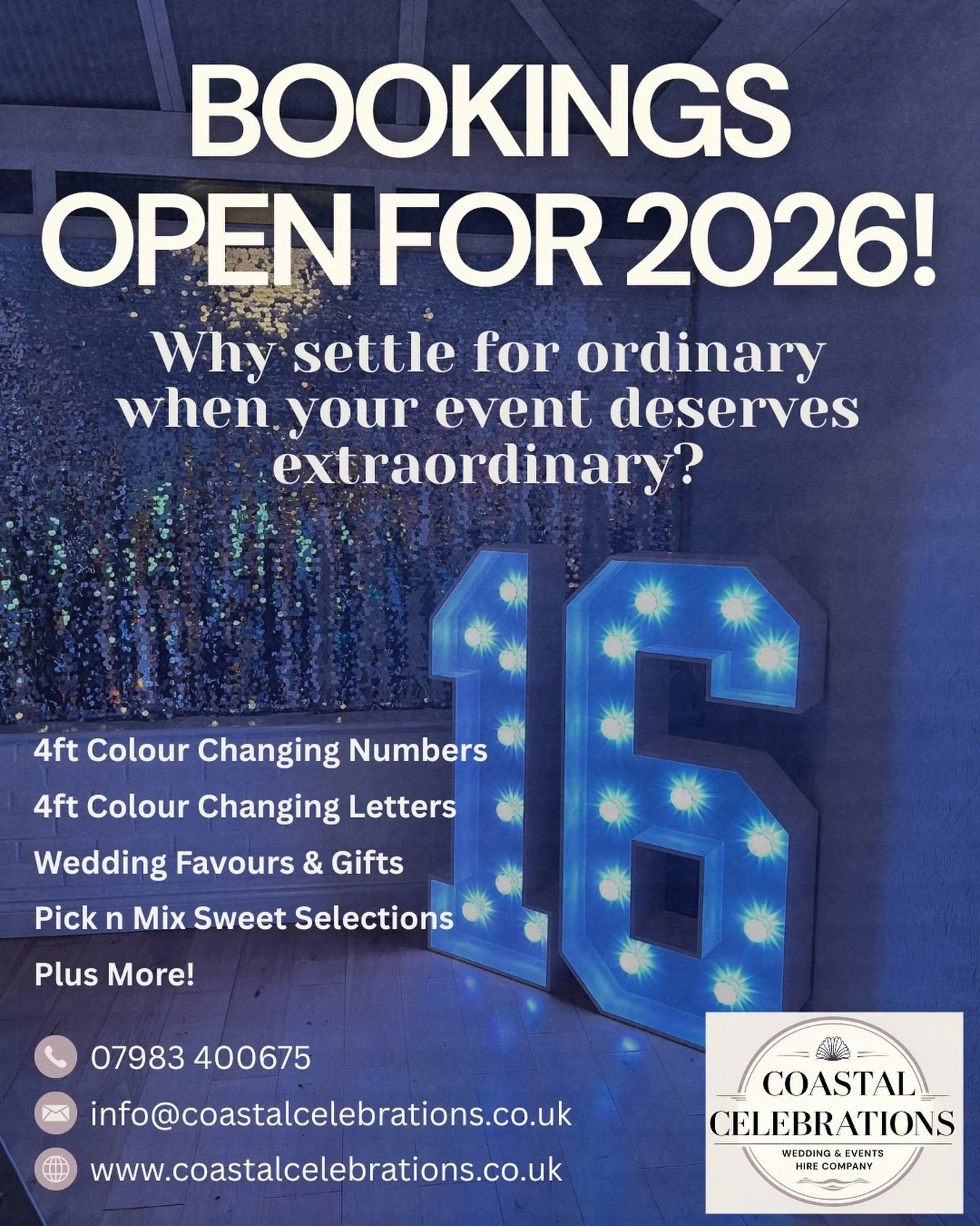 Bookings are open for 2026!! ✨

We&rsquo;ve already had 4 bookings this week! 🥳
If you&rsquo;re got an event coming up and need a WOW! drop us a DM! 🤩