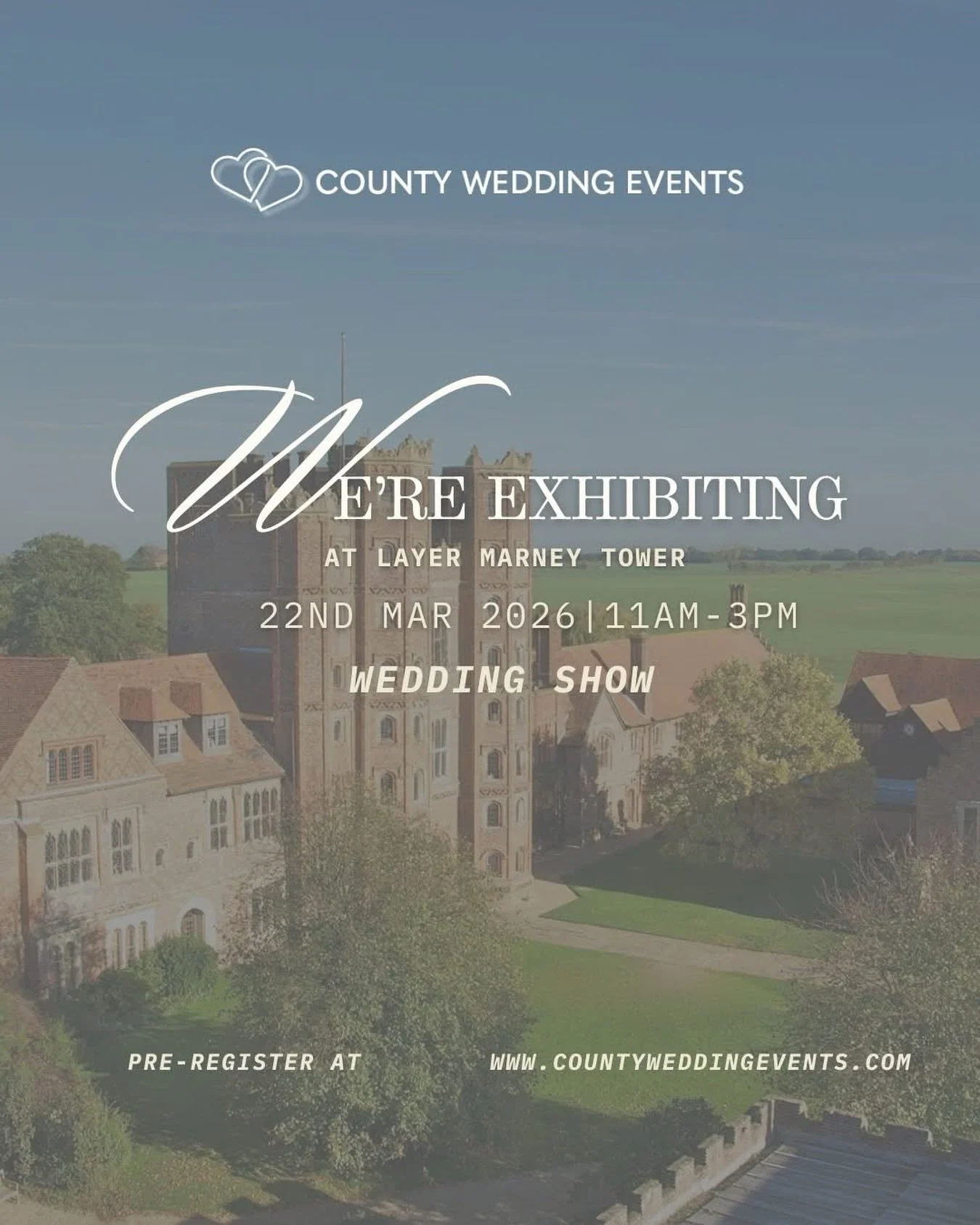 We&rsquo;re at @weddings_at_layer_marney_tower tomorrow with @countyweddingevents for their wedding show 🥂

We&rsquo;ll be there supporting @djbuzby bringing you the complete package! 🥳

11am - 3pm 

#weddingshow #essex #weddingdecor #weddingidea #