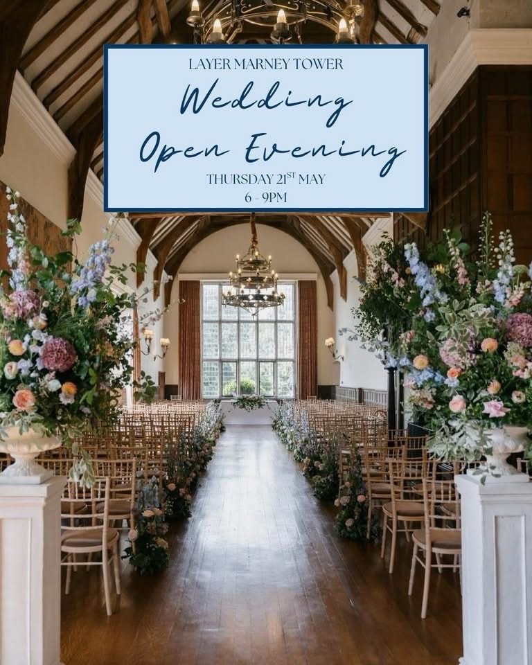 We&rsquo;re excited to be at @weddings_at_layer_marney_tower this Thursday for their Wedding Open Evening 🥂

🕧 6pm - 9pm

Always matching with the fabulous @djbuzby 🥳