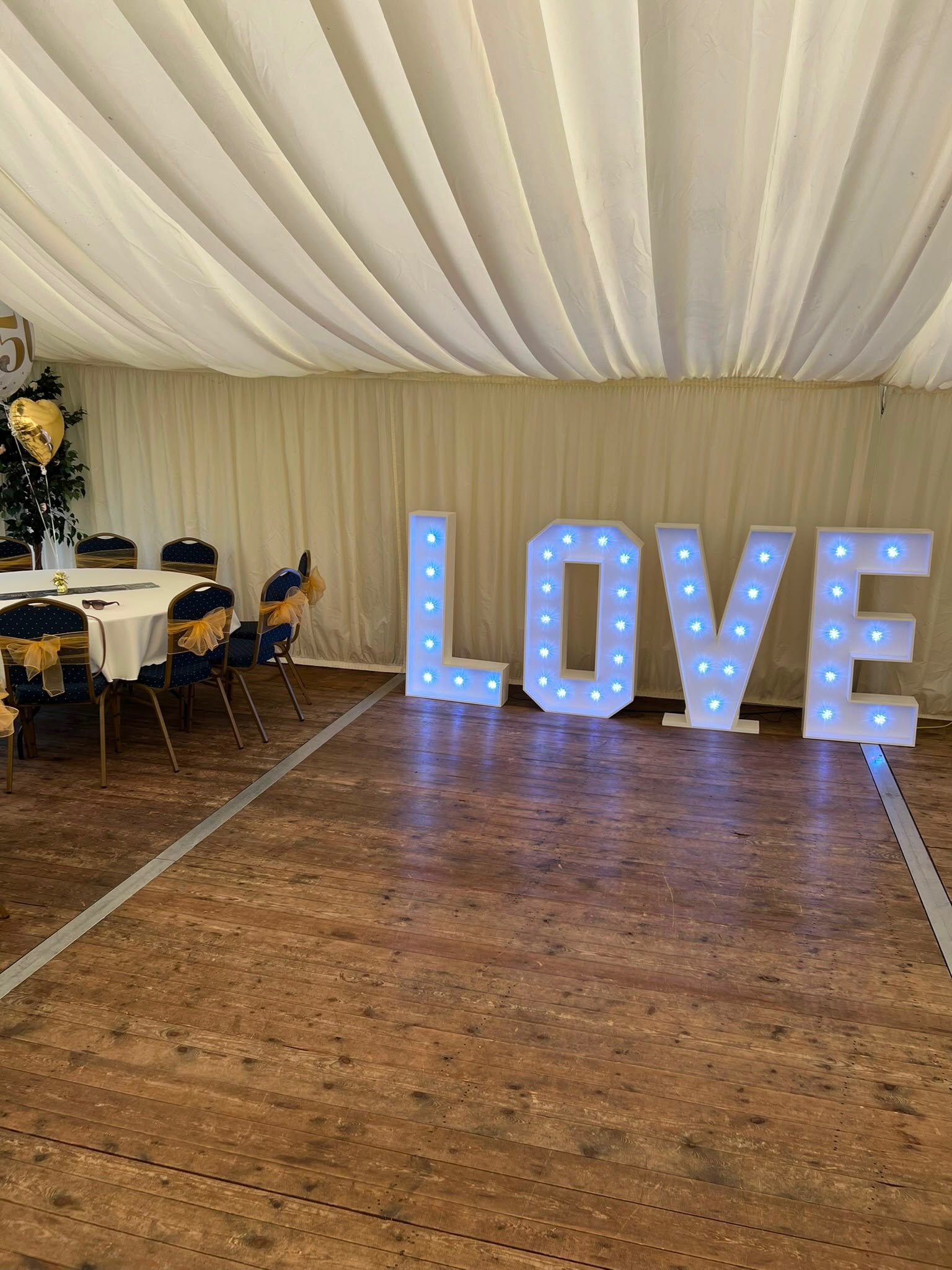 We had the pleasure at the beginning of September of providing our &lsquo;LOVE&rsquo; for a special Golden Wedding Anniversary at @theshipkirbylesoken 💛

#love #anniversary #celebration #eventsdecor #essexdecorhire