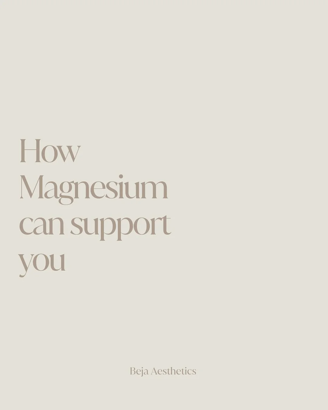 I truely believe how you begin your morning sets the tone for the entire day - whether that&rsquo;s a few quiet moments, gentle movement, or simply taking a deep breath before the rush begins. But one thing I never go without in my own routine is mag