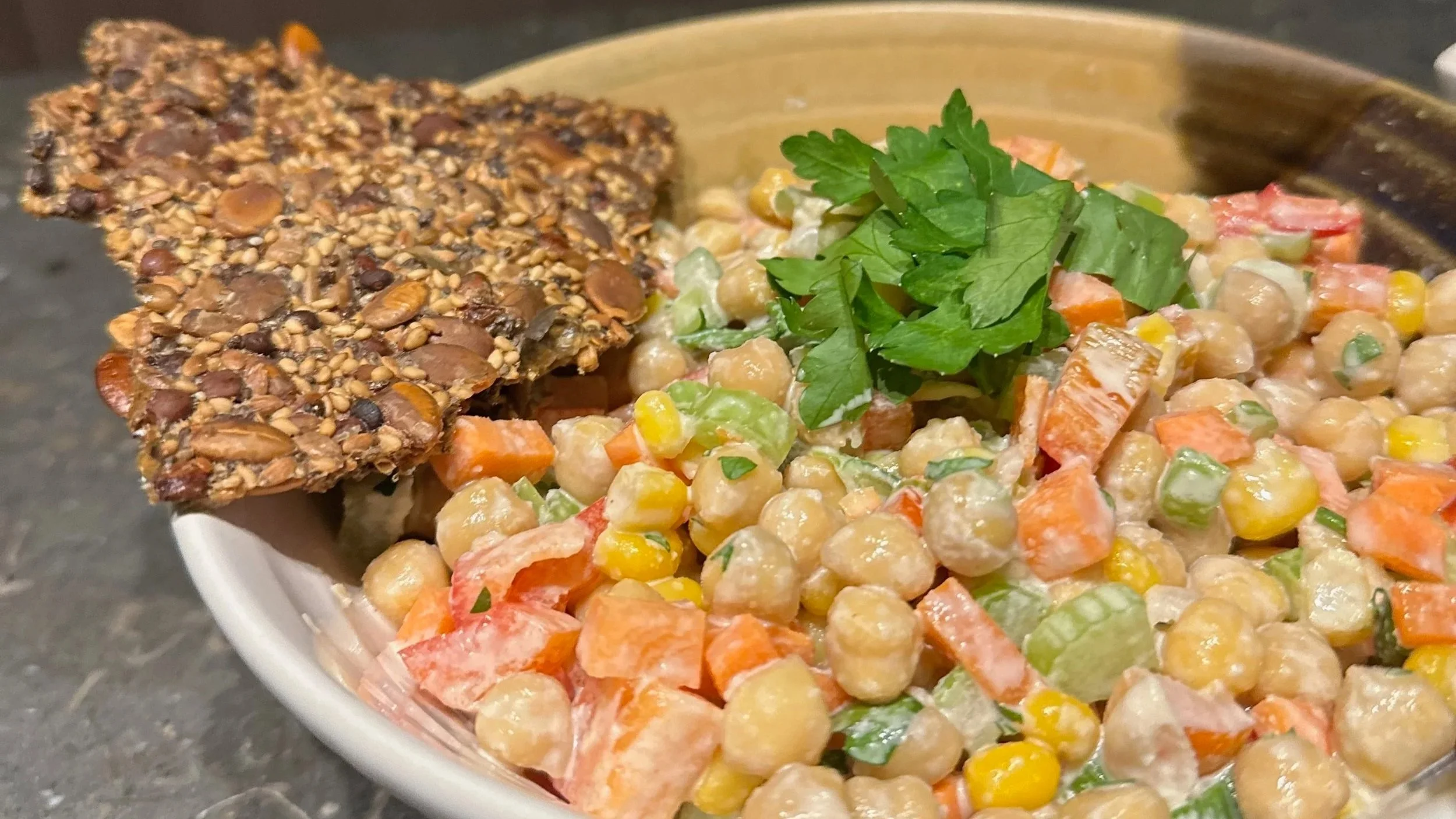 Chickpea Tahini Salad