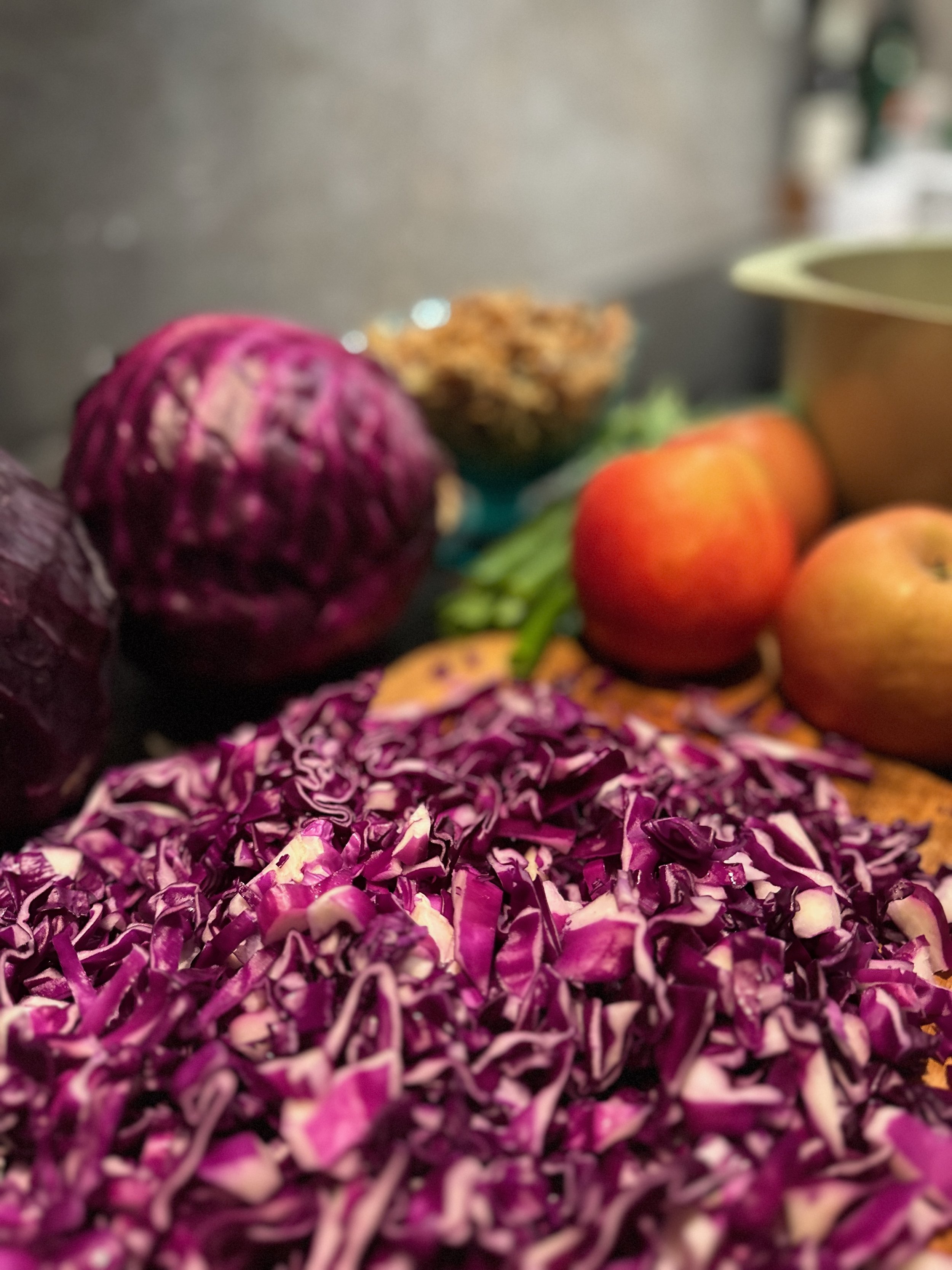 Red Cabbage Winter Salad