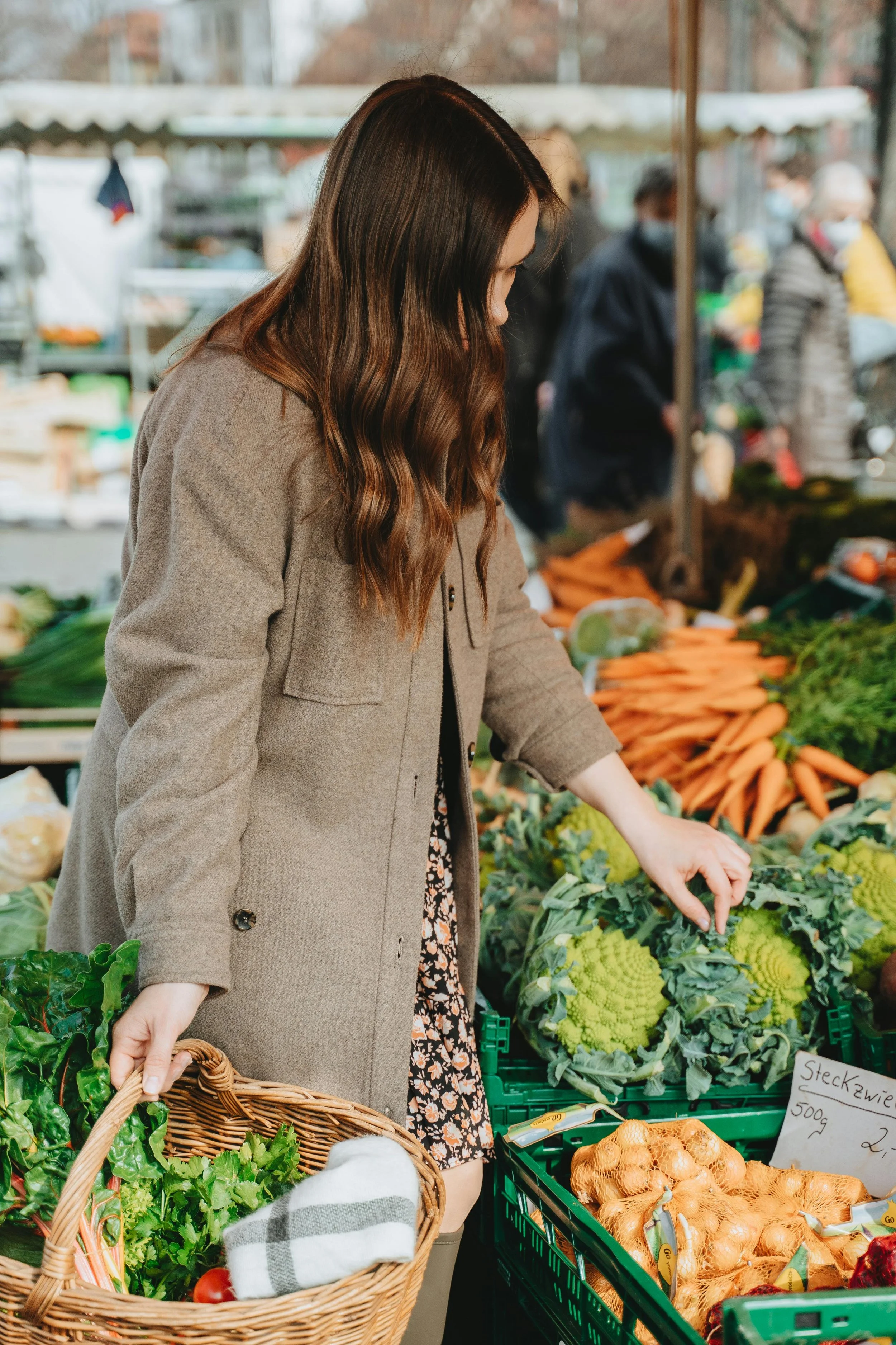 Nourish to Flourish: 40+ Vitality.woman at farmers market