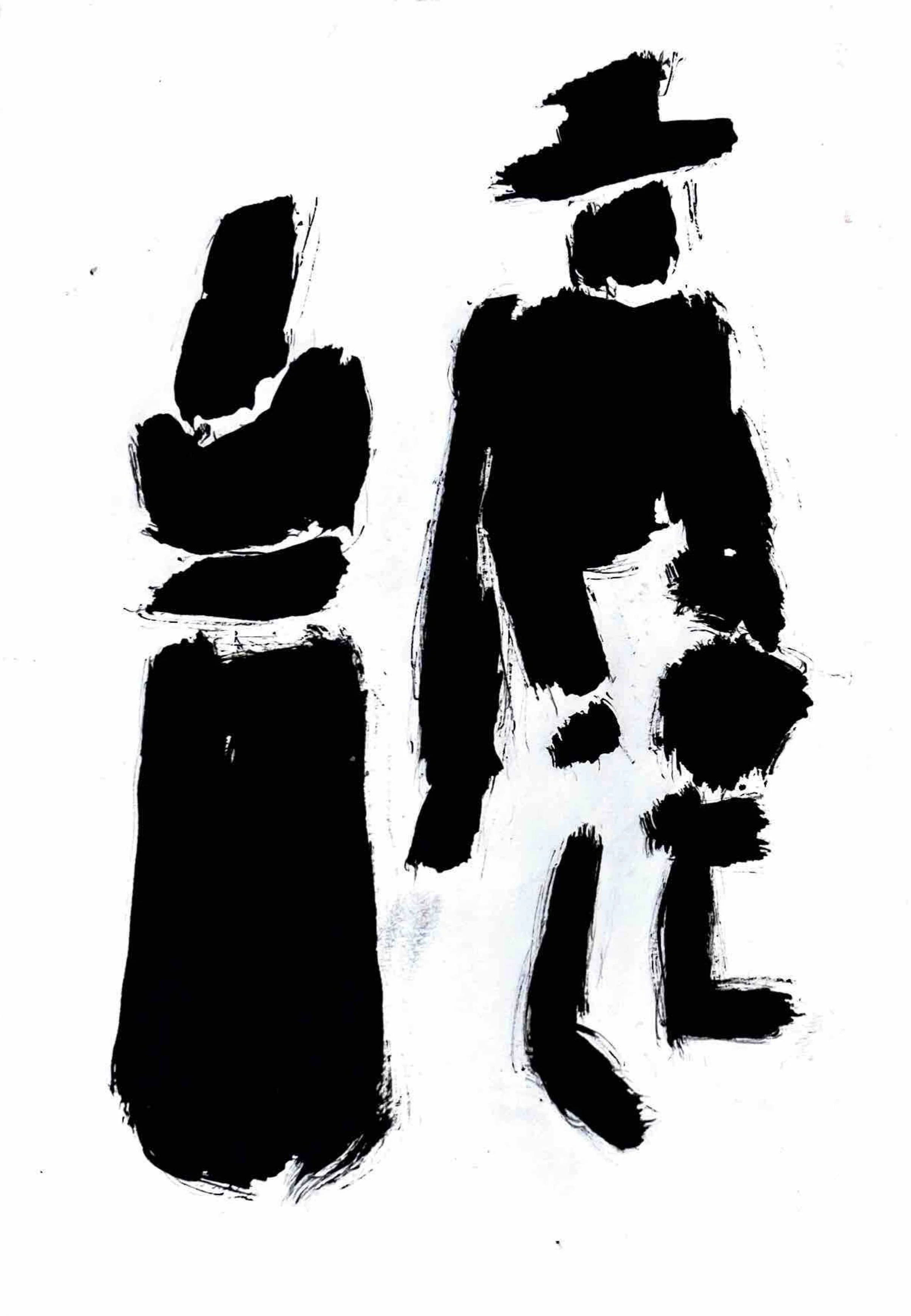 Sem título, tinta da china s/papel, 29,7 cm x 42 cm