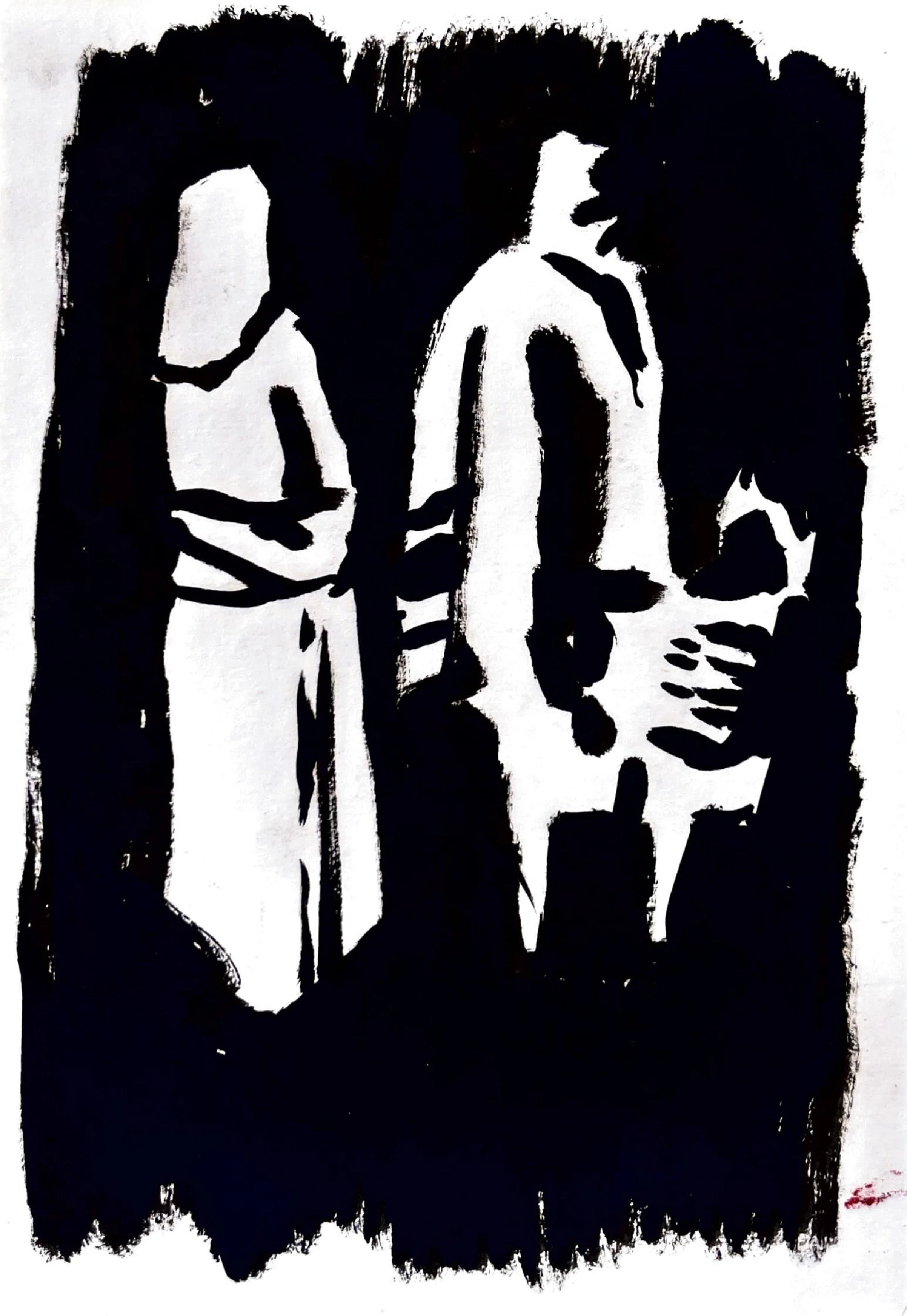 Sem título, tinta da china s/papel, 29,7 cm x 42 cm