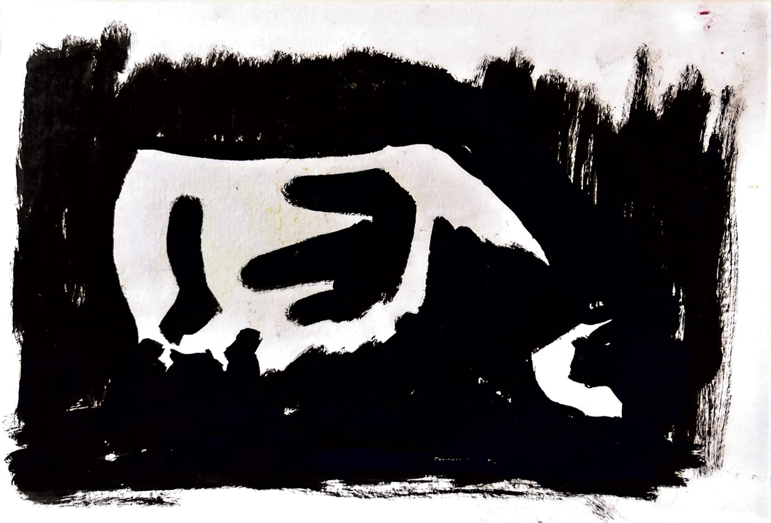 Sem título, tinta da china s/papel, 29,7 cm x 42 cm