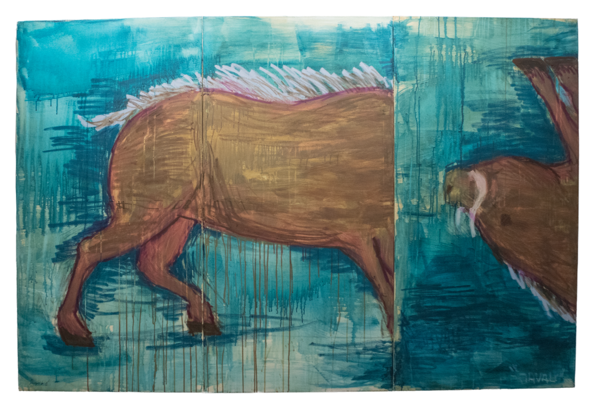 Hoje não valho nada, óleo s/tela, 120 cm x 180 cm