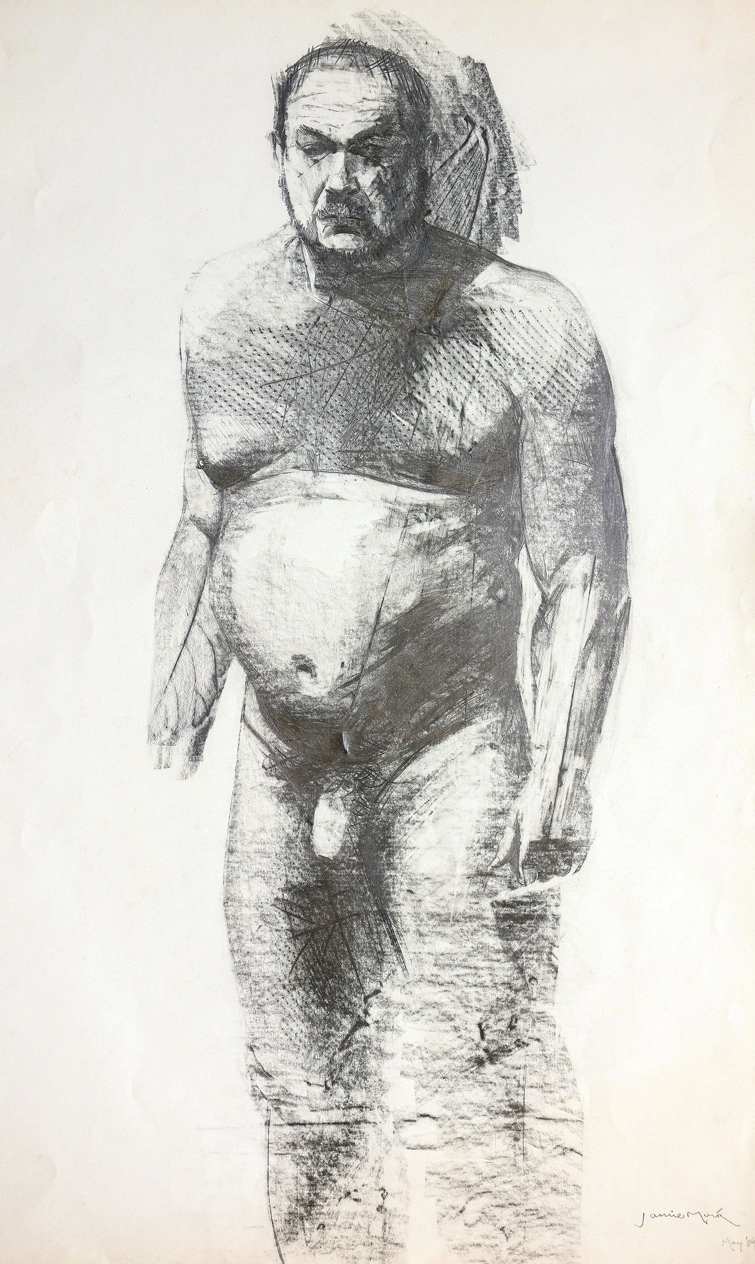 Strongstance-pencil on paper-5057-59x84 cm