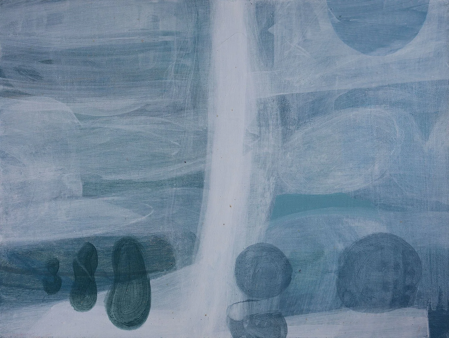 Pale Grey Abstract-acrylic on board-5106