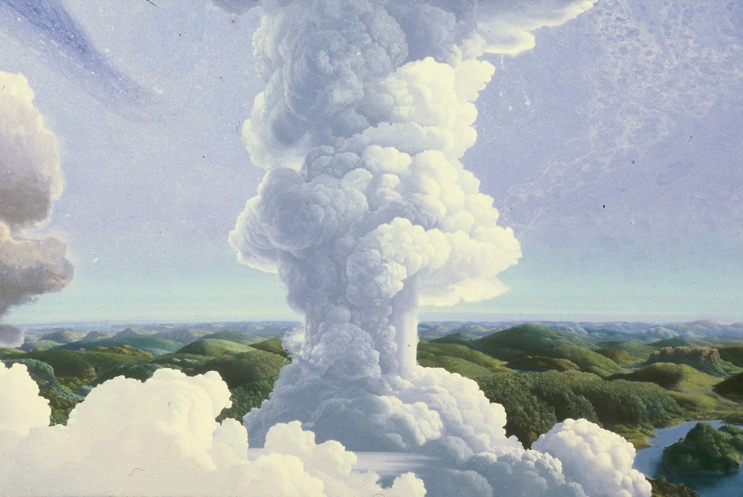 Volcano in green land. NFS