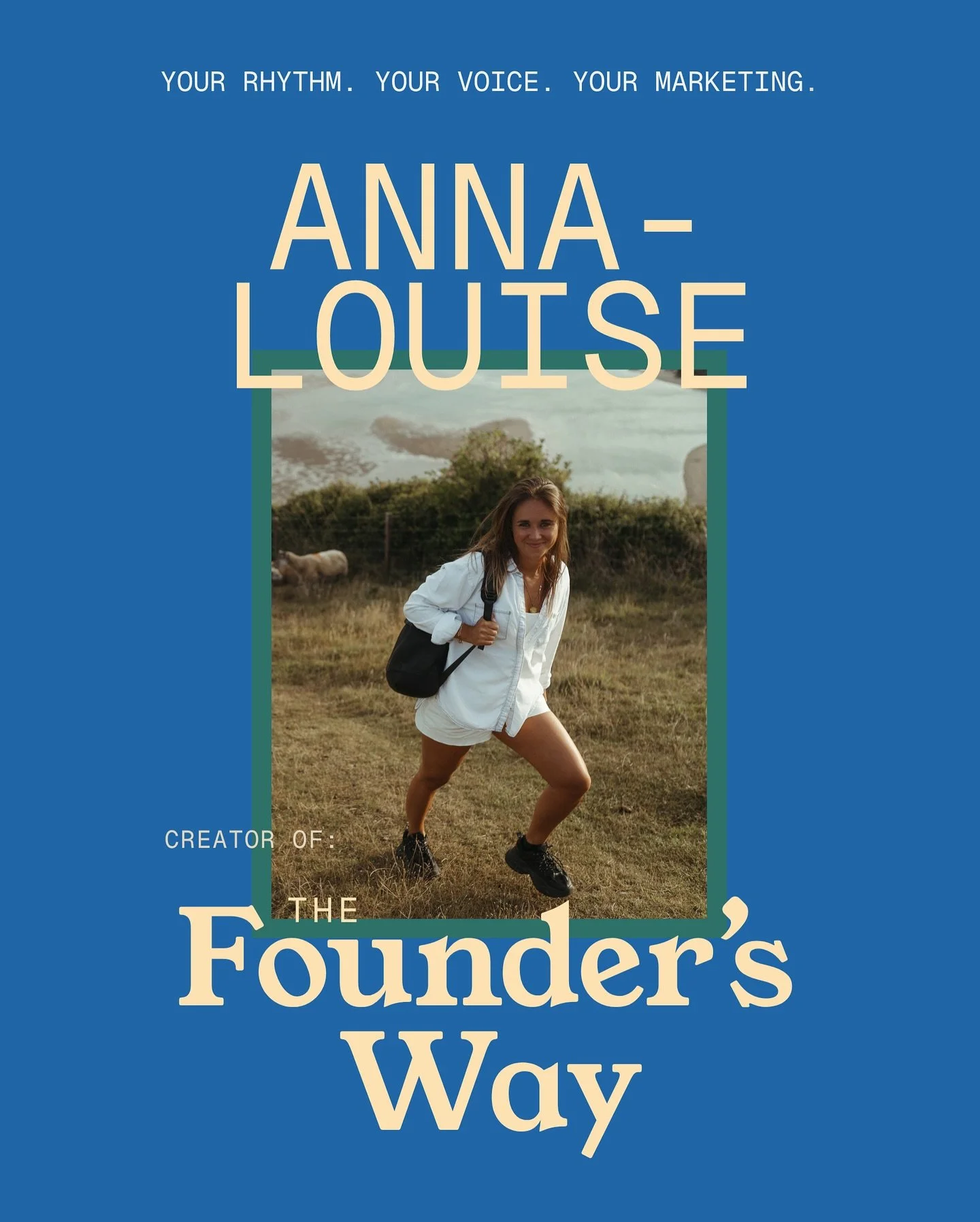 Hey there, I&rsquo;m Anna-Louise.

I&rsquo;m growing my business from the ground up, around how I want to live &amp; work- not as an afterthought. 

I&rsquo;m not building around a niche, I&rsquo;m building around a new marketing philosophy: The Foun