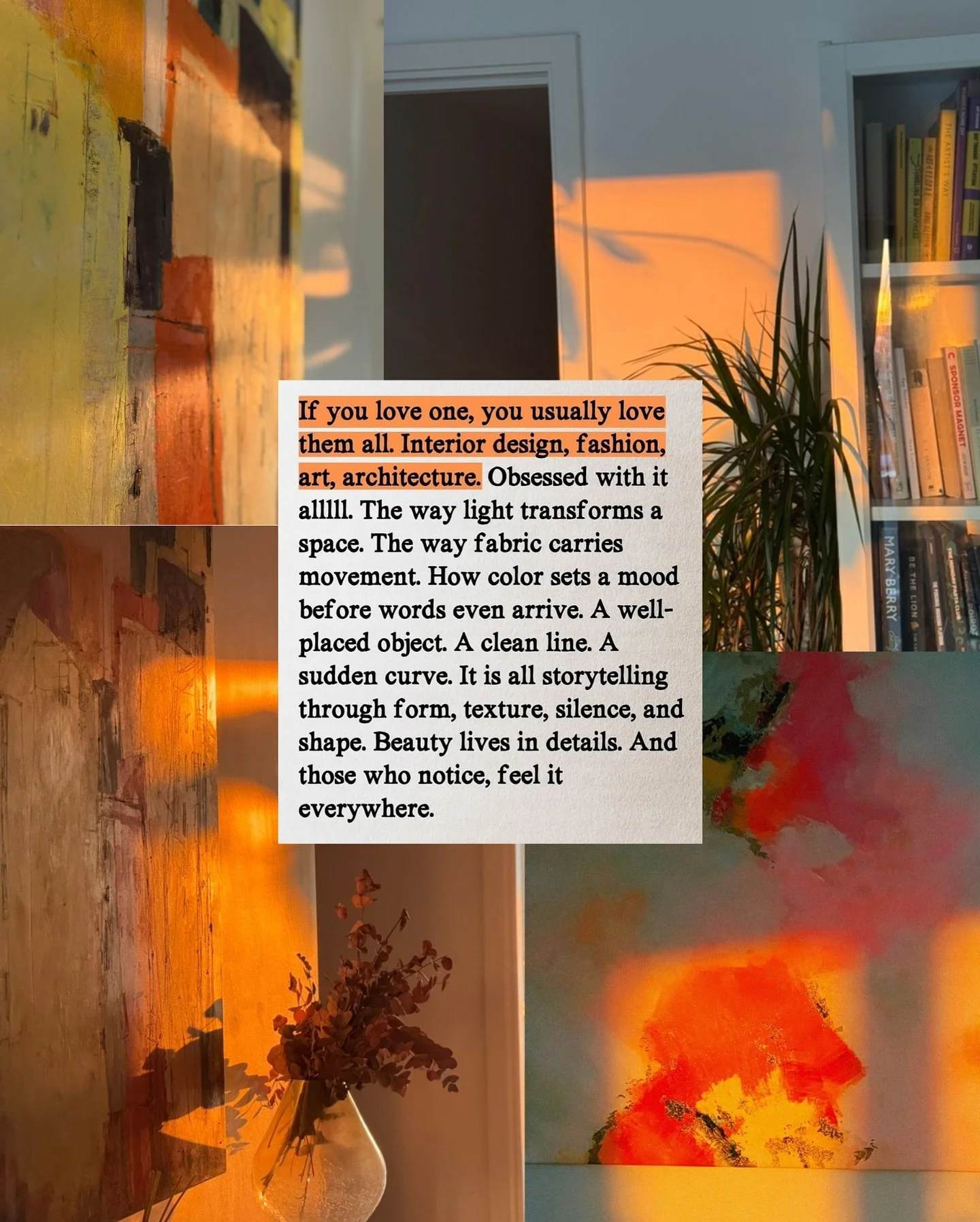 Living this way is certainly a blessing and a curse. 

On the one hand I find joy in stopping to notice the little things. On the other hand, I&rsquo;m always late!!

Quote from: @wearespiritualbeings