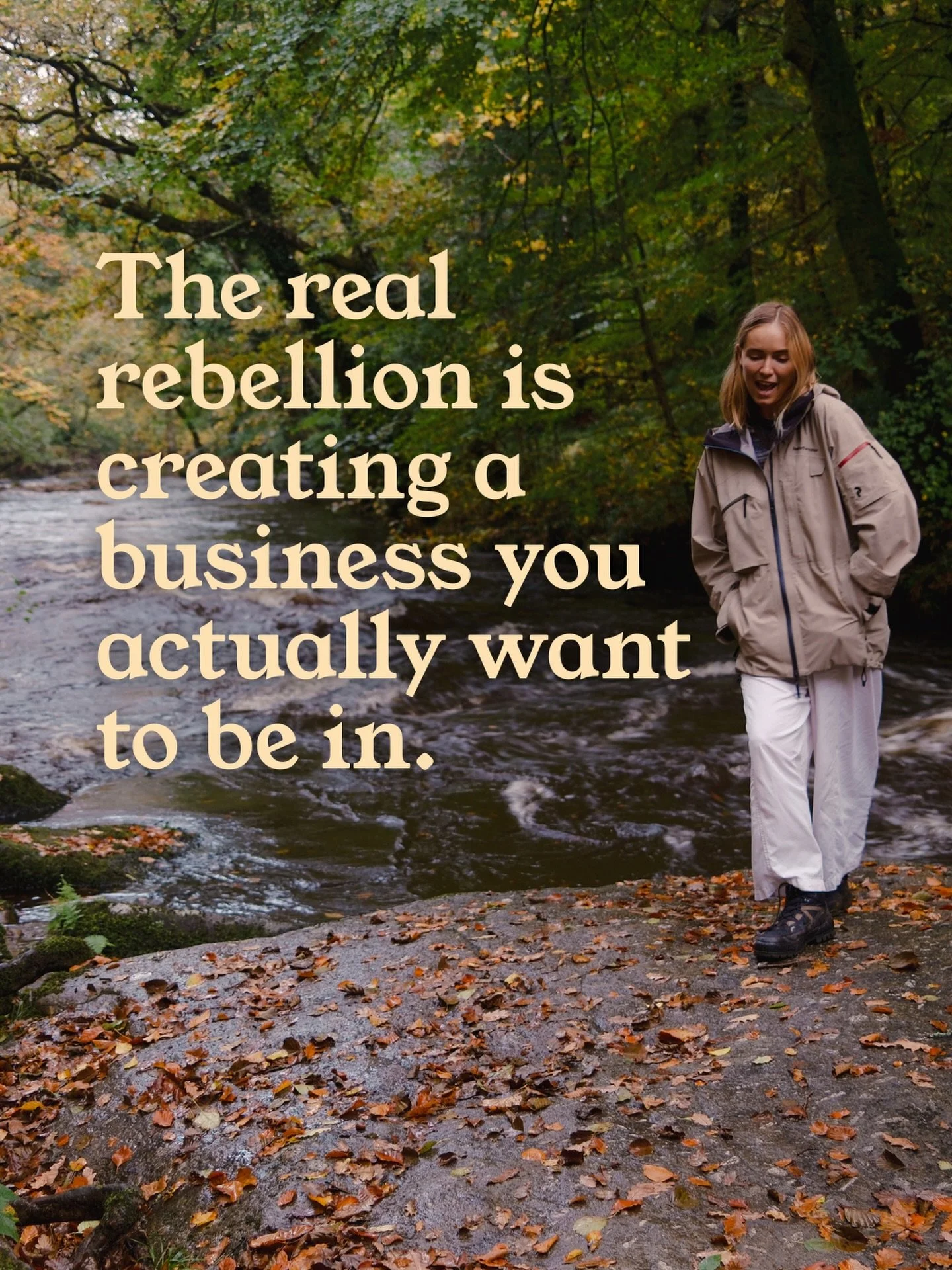 With marketing that connects.
Depth over noise; design for resonance, not volume.

Founder, felt.
Your brand should look, sound and feel like you&mdash;voice, values, boundaries.

Built around your life.
A rhythm that fits your seasons and energy bea