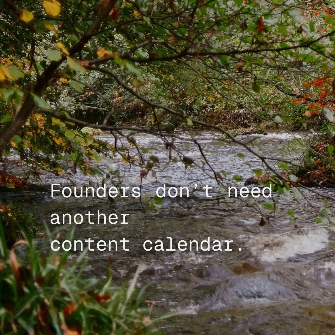 Because when we create with rhythm, it&rsquo;s real, not forced.

When we lean into curiosity, we stop being slaves to algorithms and trends - we create because we want to.

When we optimise for human connection, we create with purpose - our marketin
