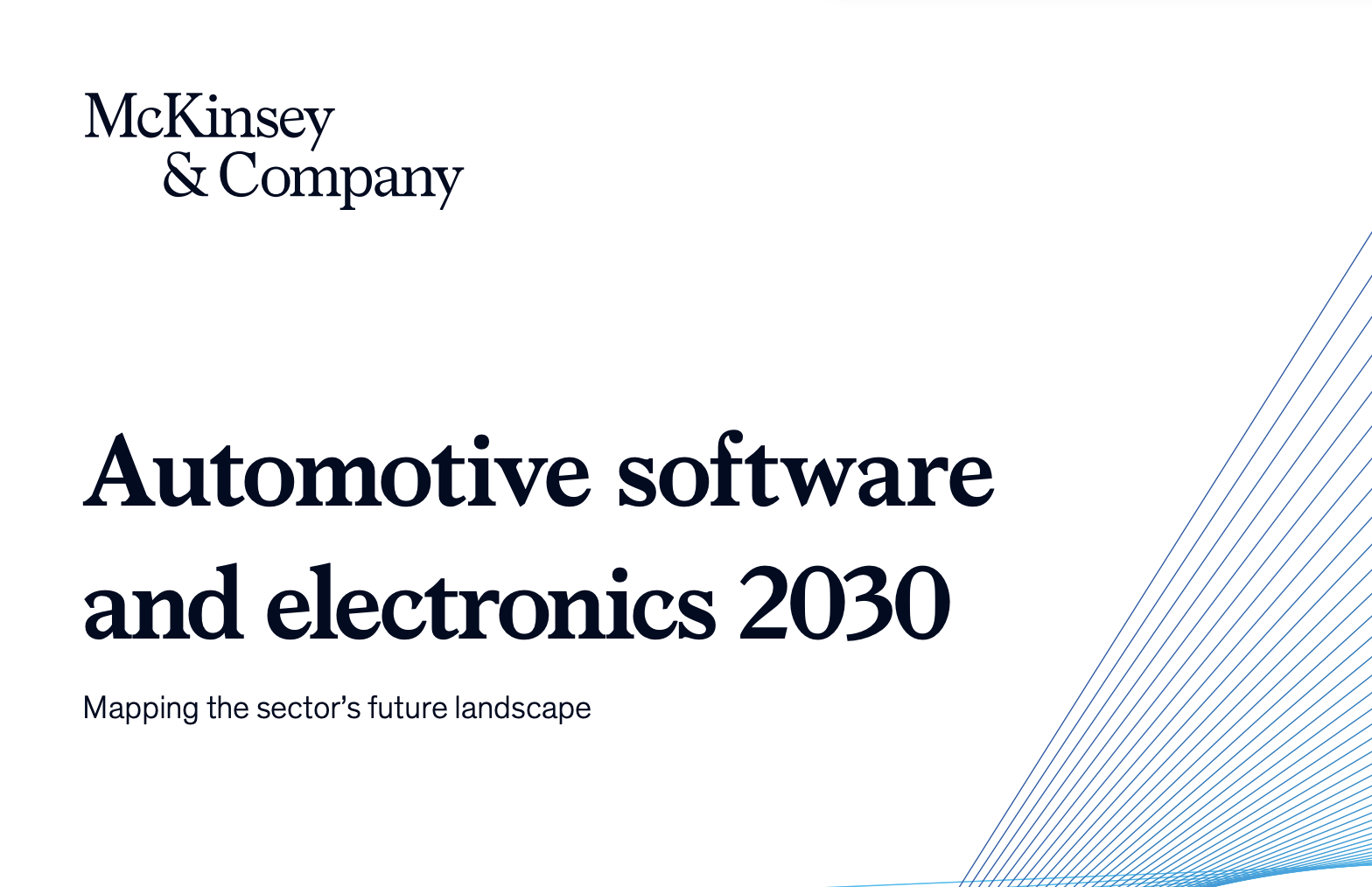 McKinsey’s Estimation of the Automotive Software & Electronics Market