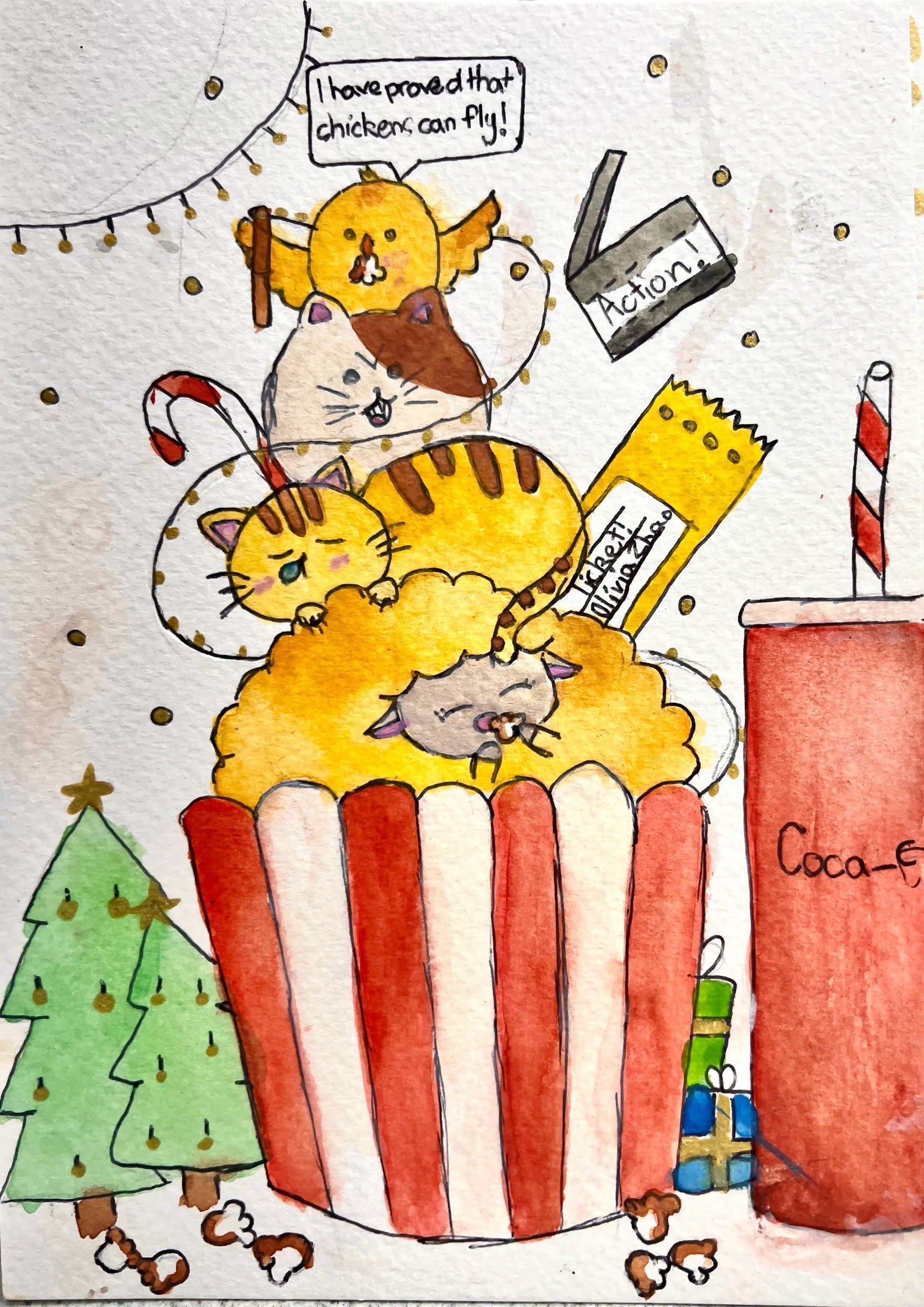 Cherry tree art studio tutor cherrybrook primary student christmas stack watercolour design3.JPG