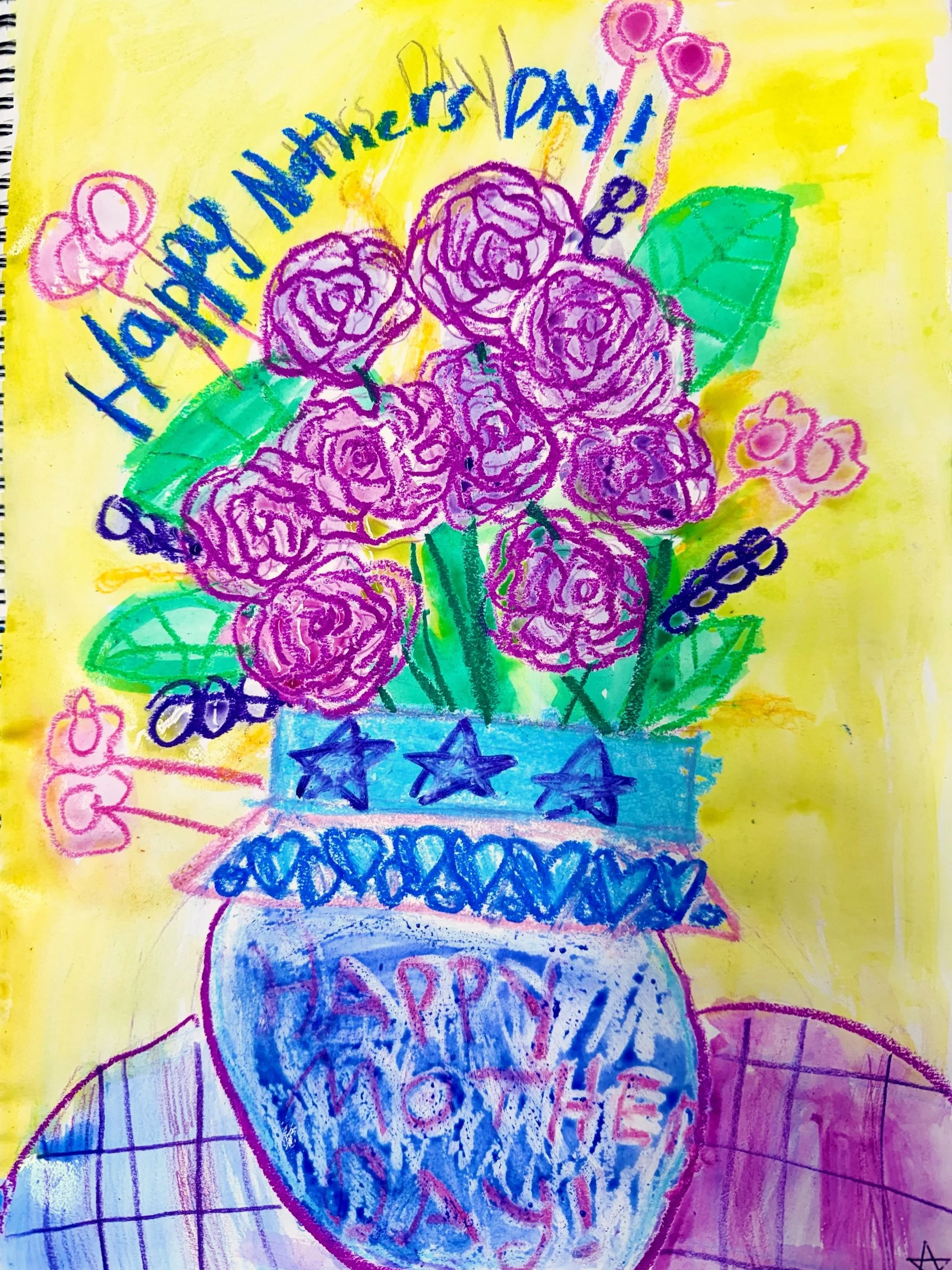 Some sweet Mother&rsquo;s Day bouquet artworks from our K-2 students 💐

#cherrytreeartstudio #mothersdayart #kidsart #studentart #sydneyartclass