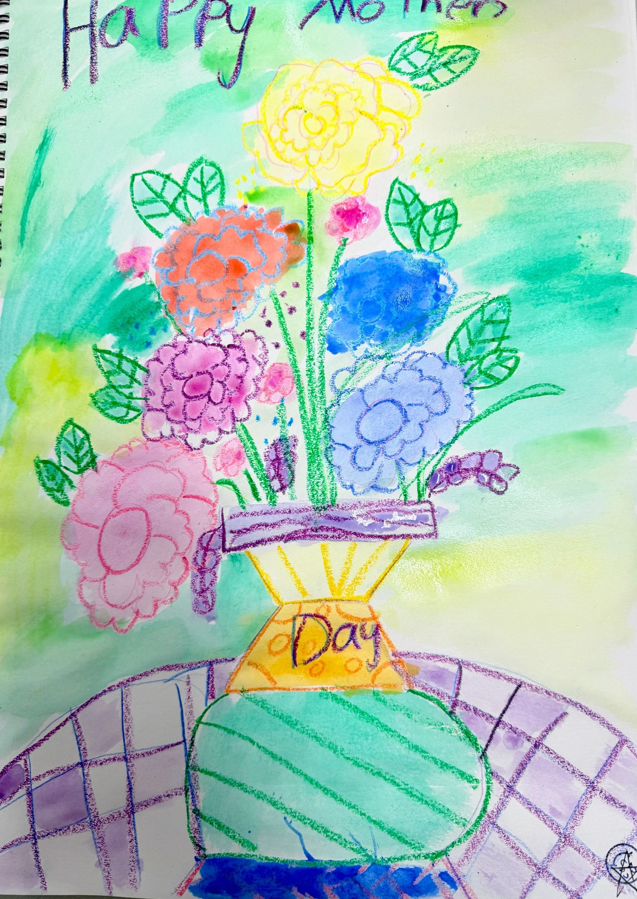 Tutor HSC Cherry Tree Art Studio Cherrybrook Kids Art Class k-2 Roses in Vase Mothers Day2.JPG