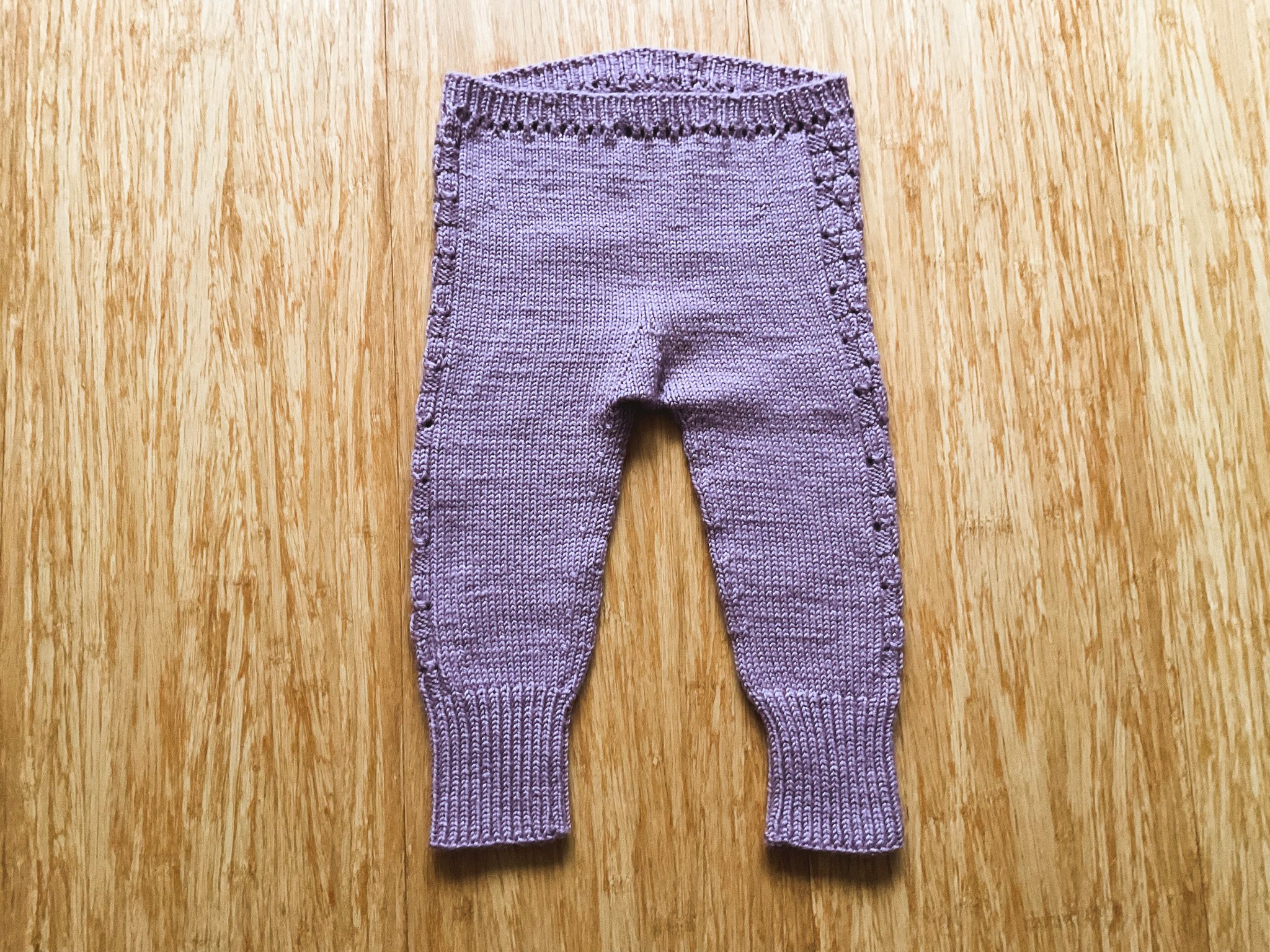 Purple Knit Trousers