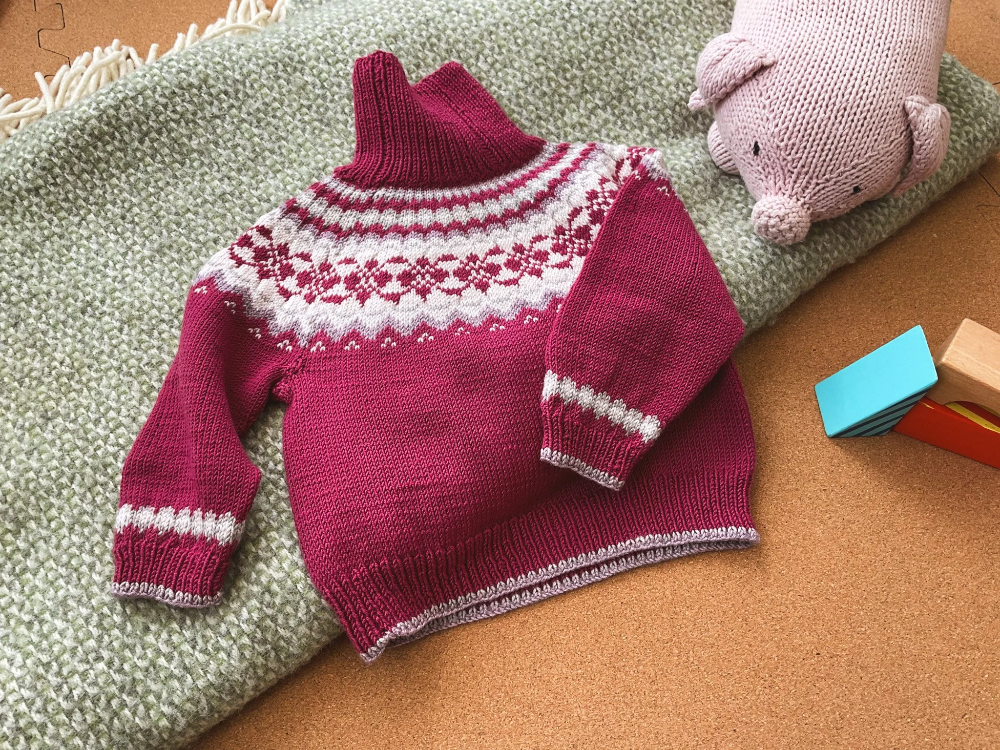 Pink Turtleneck Jumper