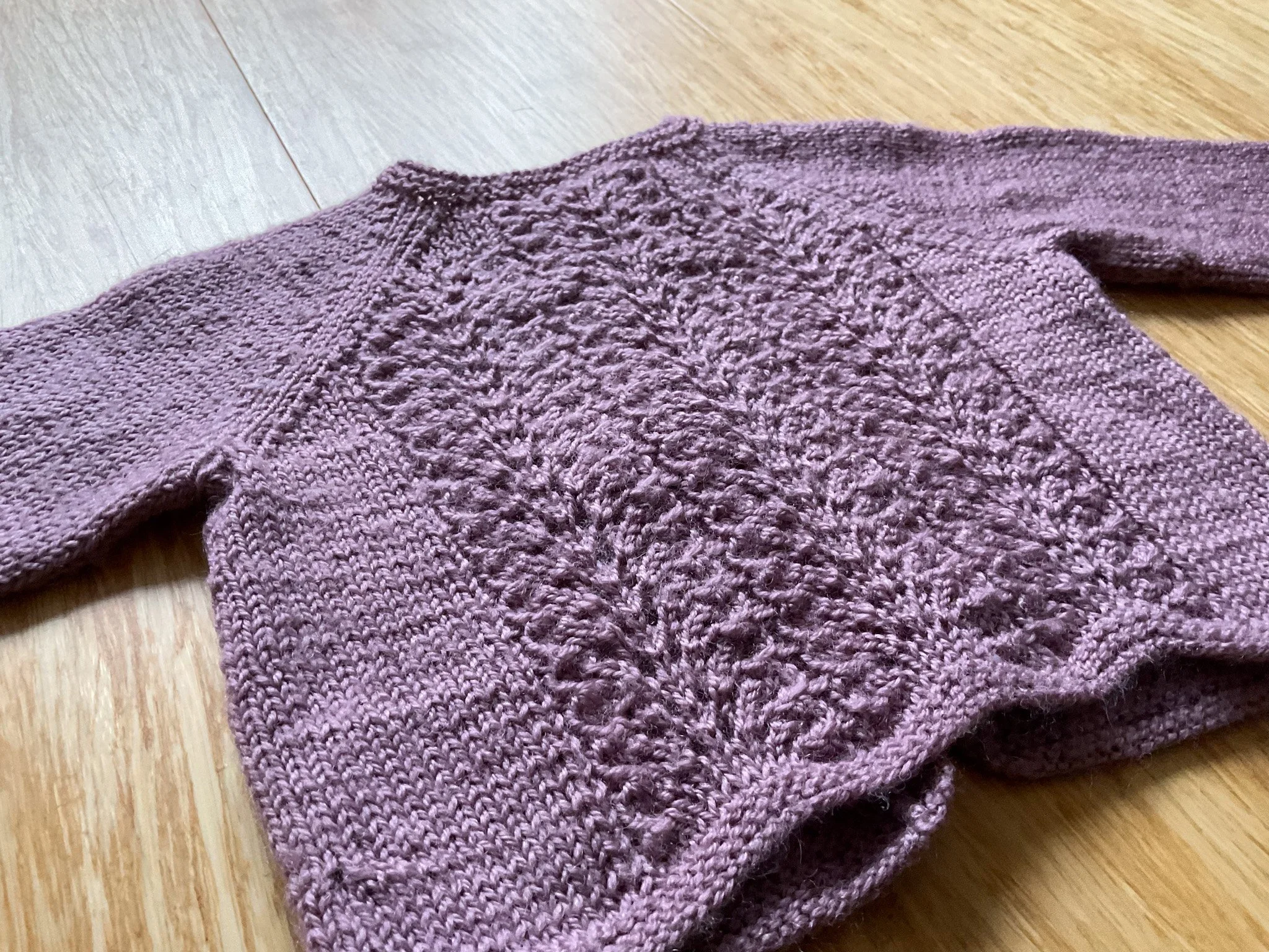 Mauve Knit Cardigan