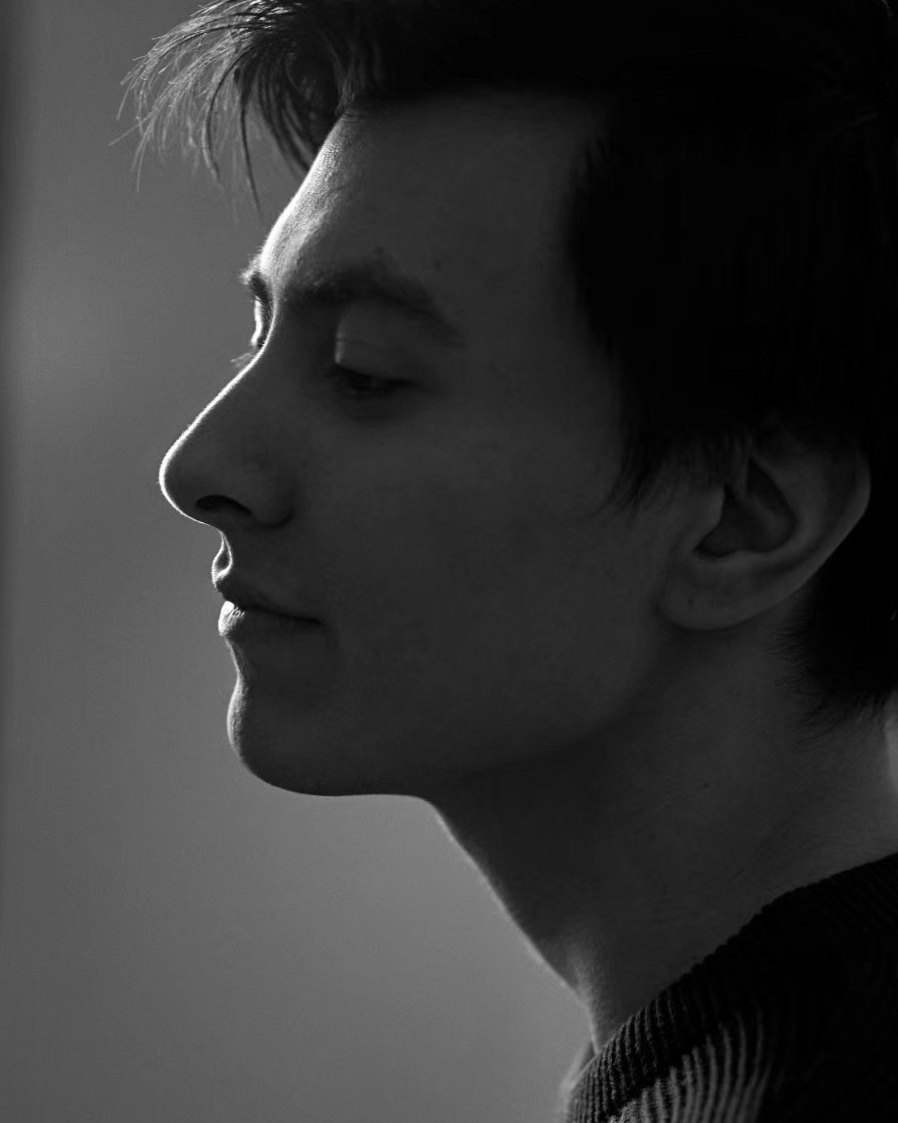 Black and white portrait
