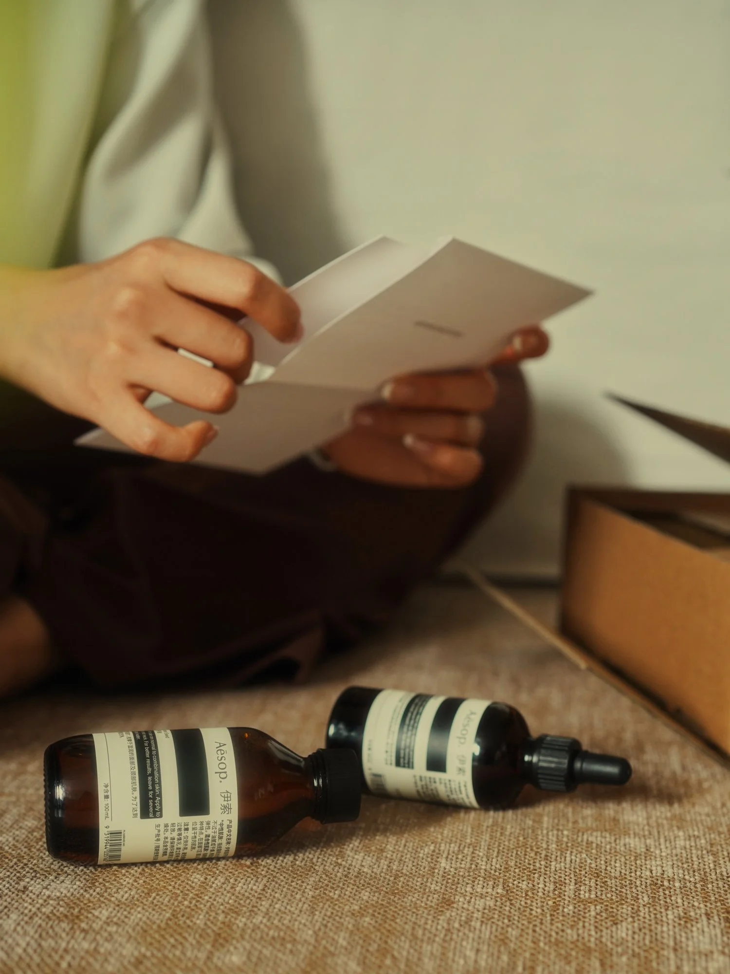 Skincare product photography