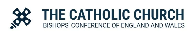 Logo of The Catholic Church Bishops' Conference of England and Wales with a stylized cross symbol