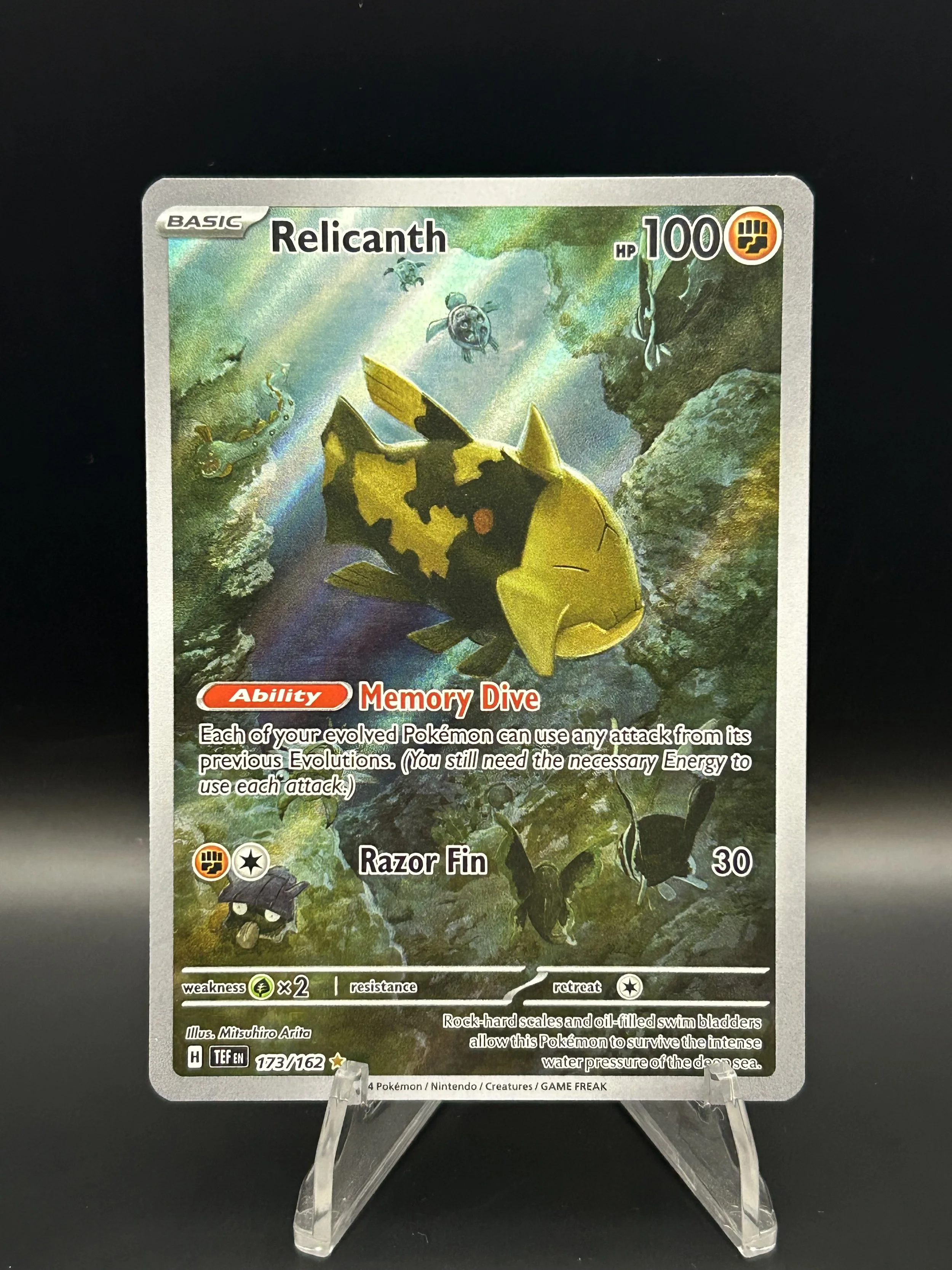 Relicanth 173/162 Illustration Rare Temporal Forces NM-LP