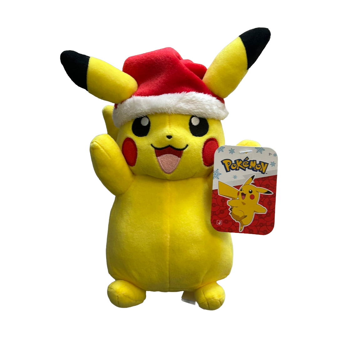 🎅 Pokémon Pikachu Plush with Santa Hat