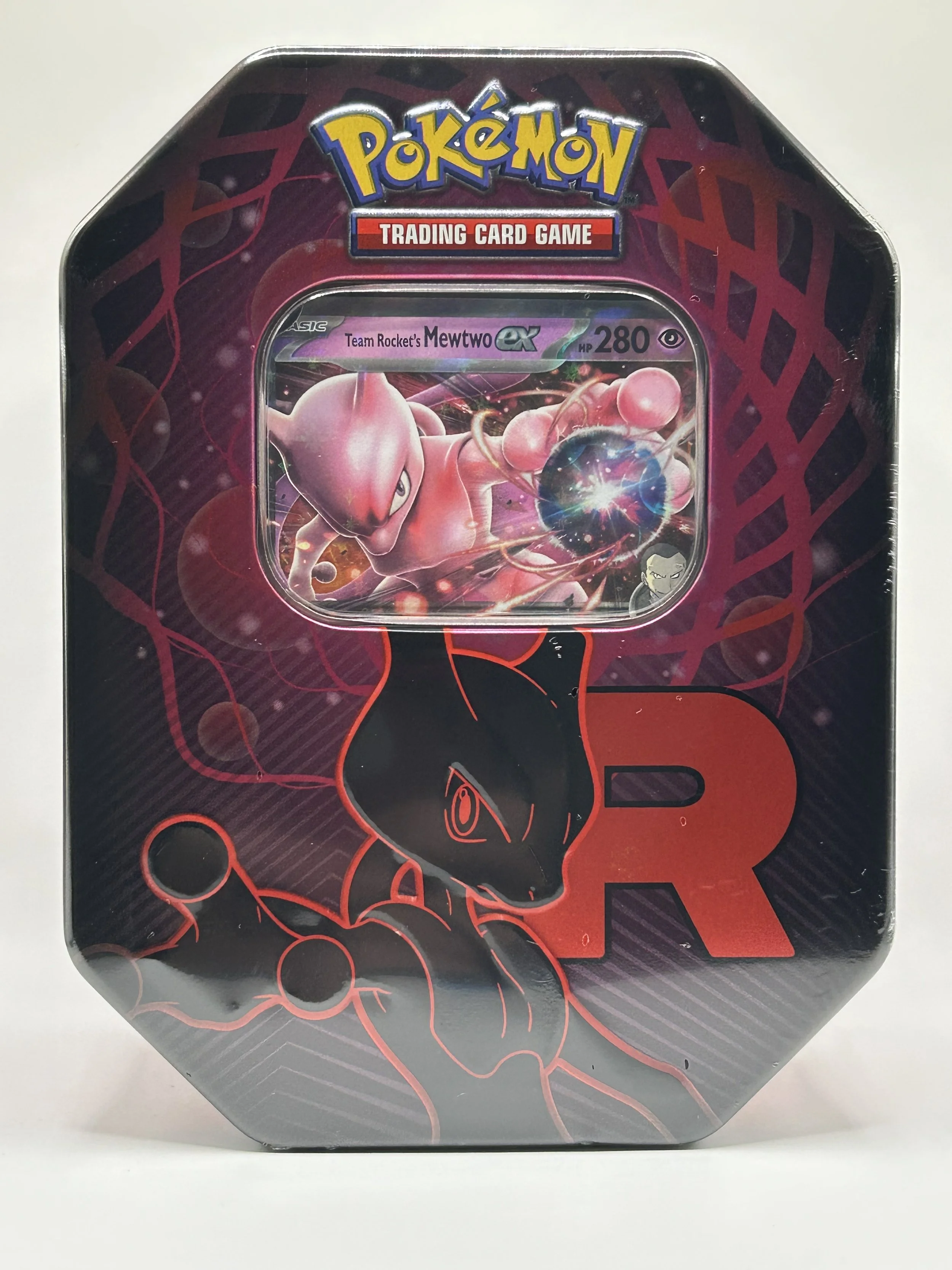🧪 Team Rocket’s Mewtwo EX Tin – English