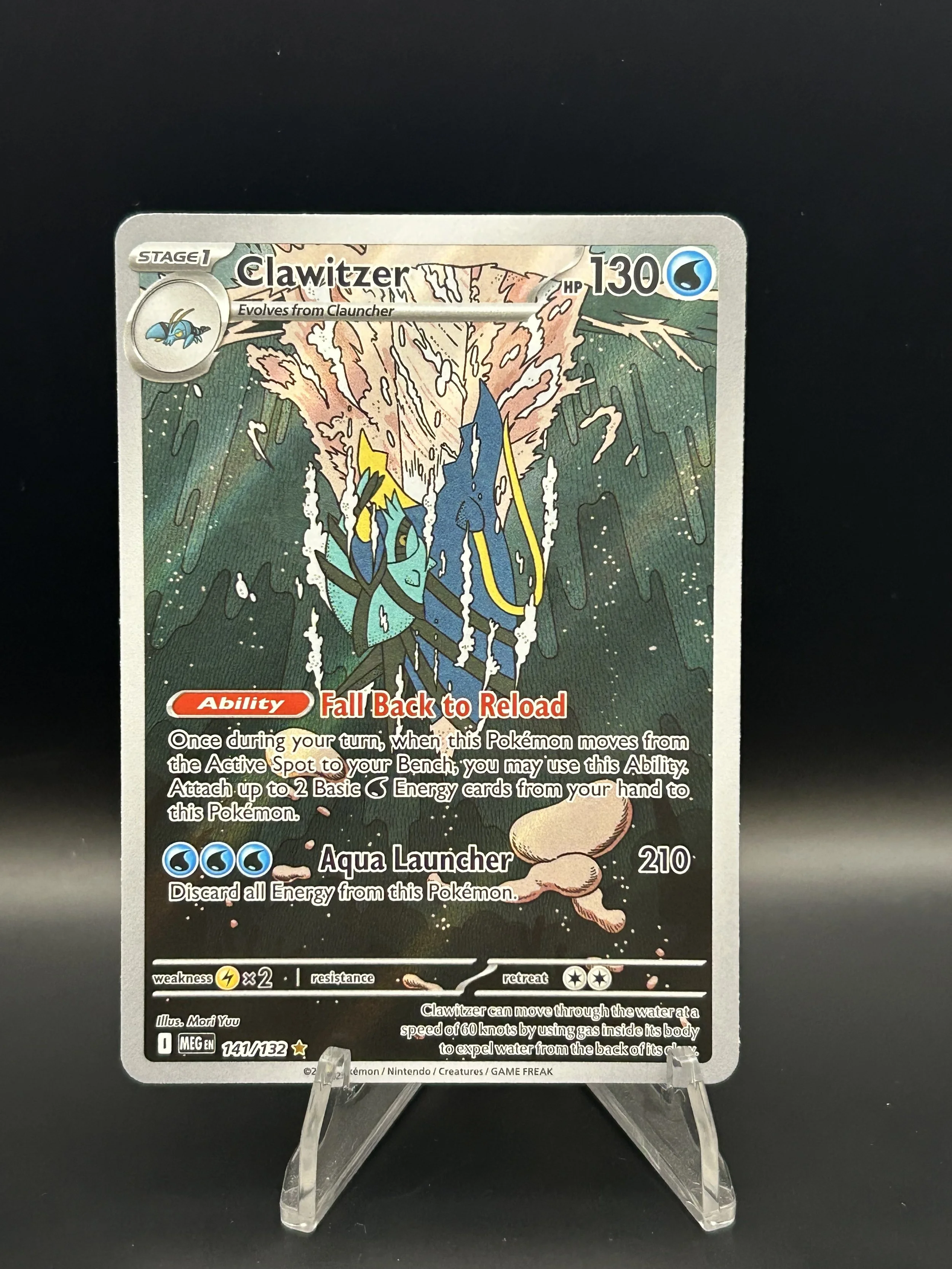 Clawitzer 141/132 Illustration Rare Mega Evolution NM-LP