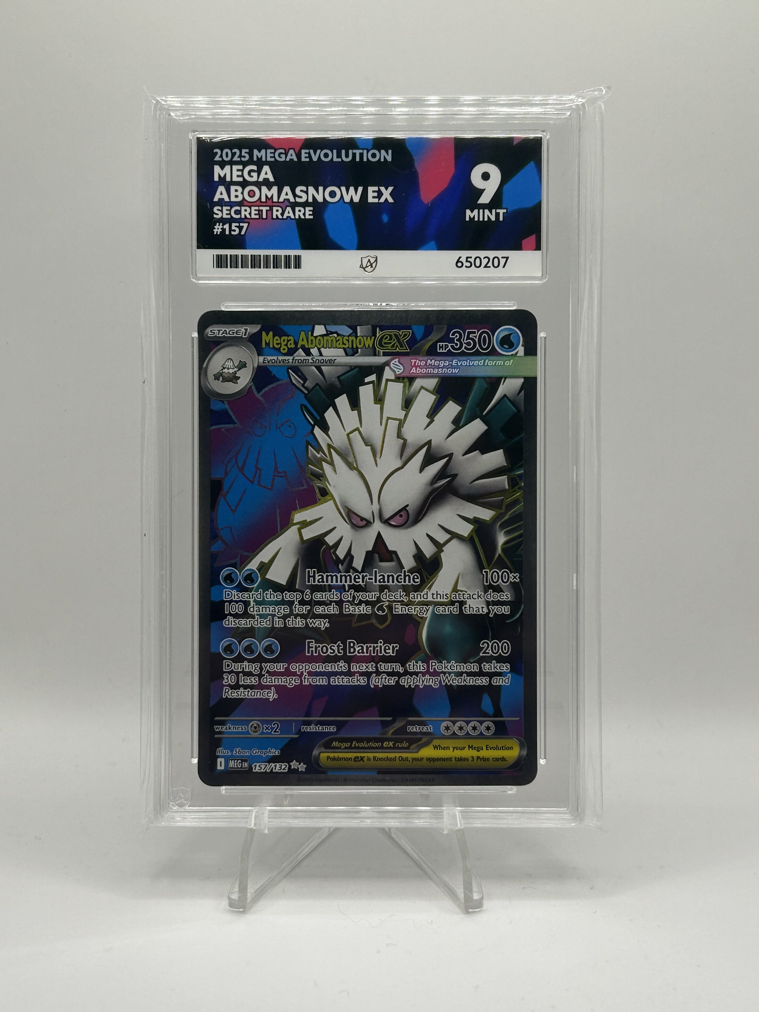 🌨️ Mega Abomasnow EX SR 157/132 – ACE 9 (English)