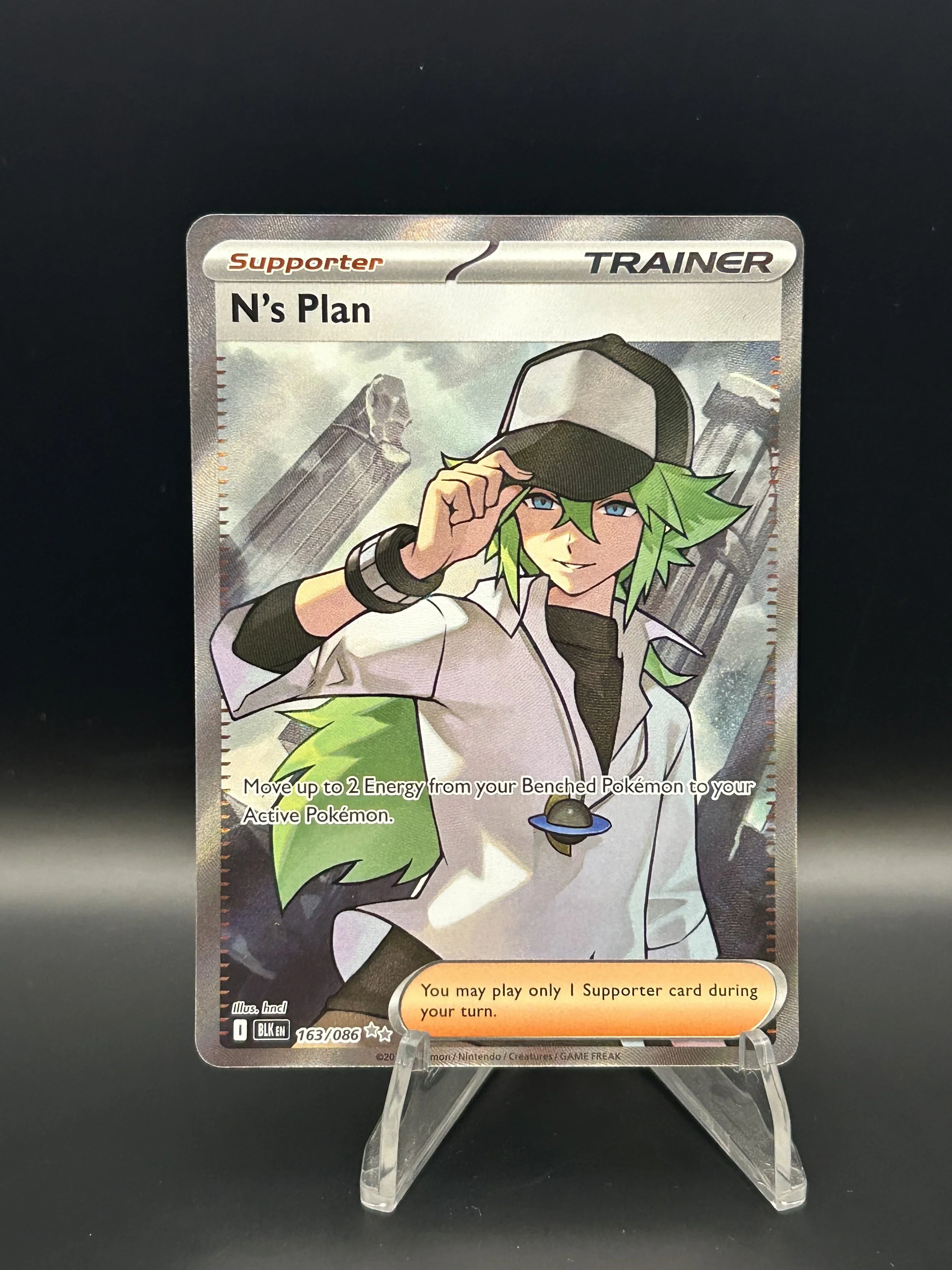 N's Plan 163/086 Ultra Rare Black Bolt NM-LP