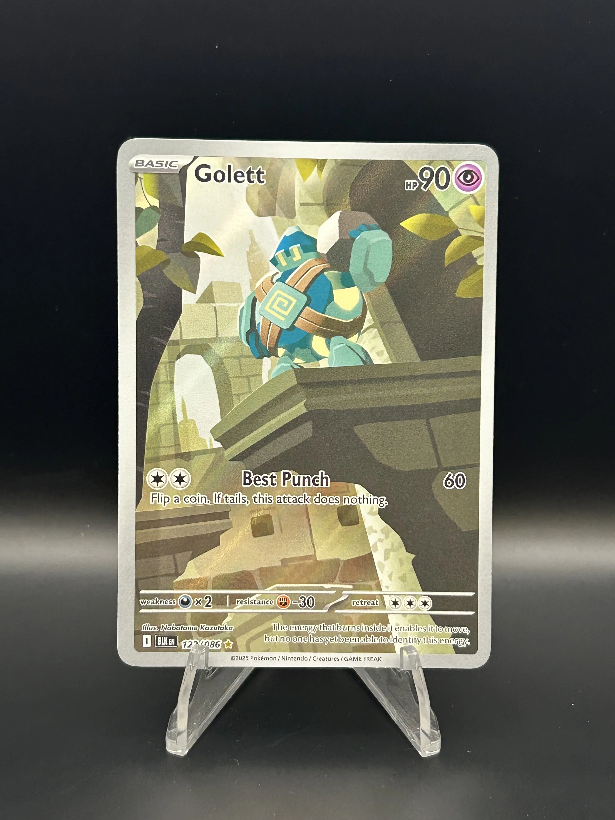 Golett 122/086 Illustration Rare Black Bolt NM-LP