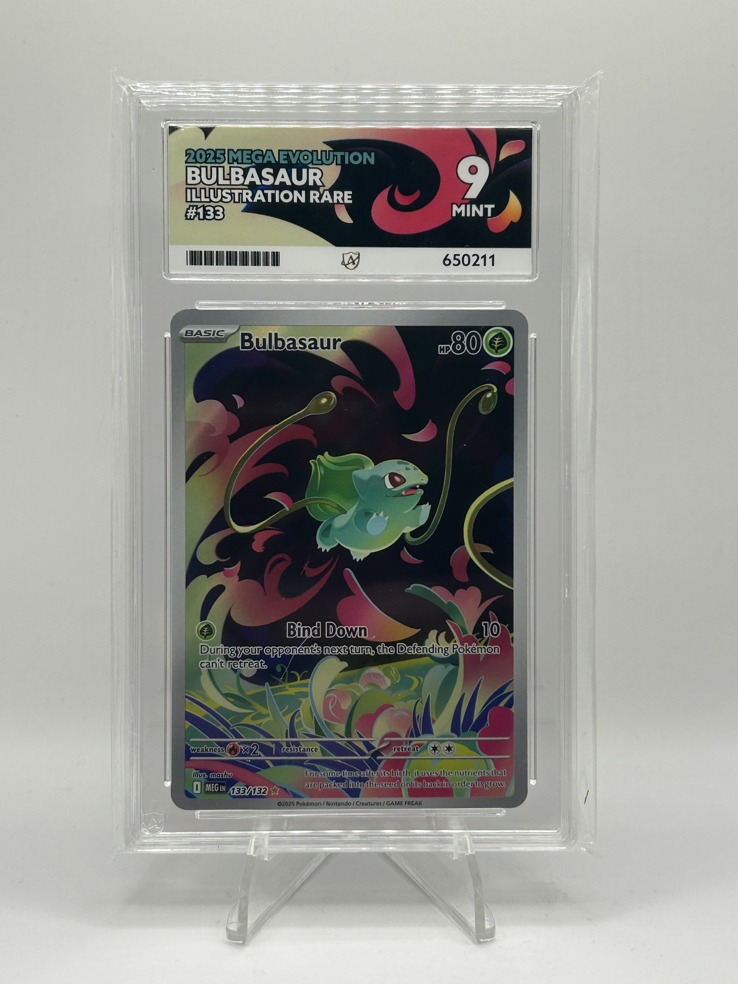 🌱 Bulbasaur IR 133/132 – ACE 9 (English)